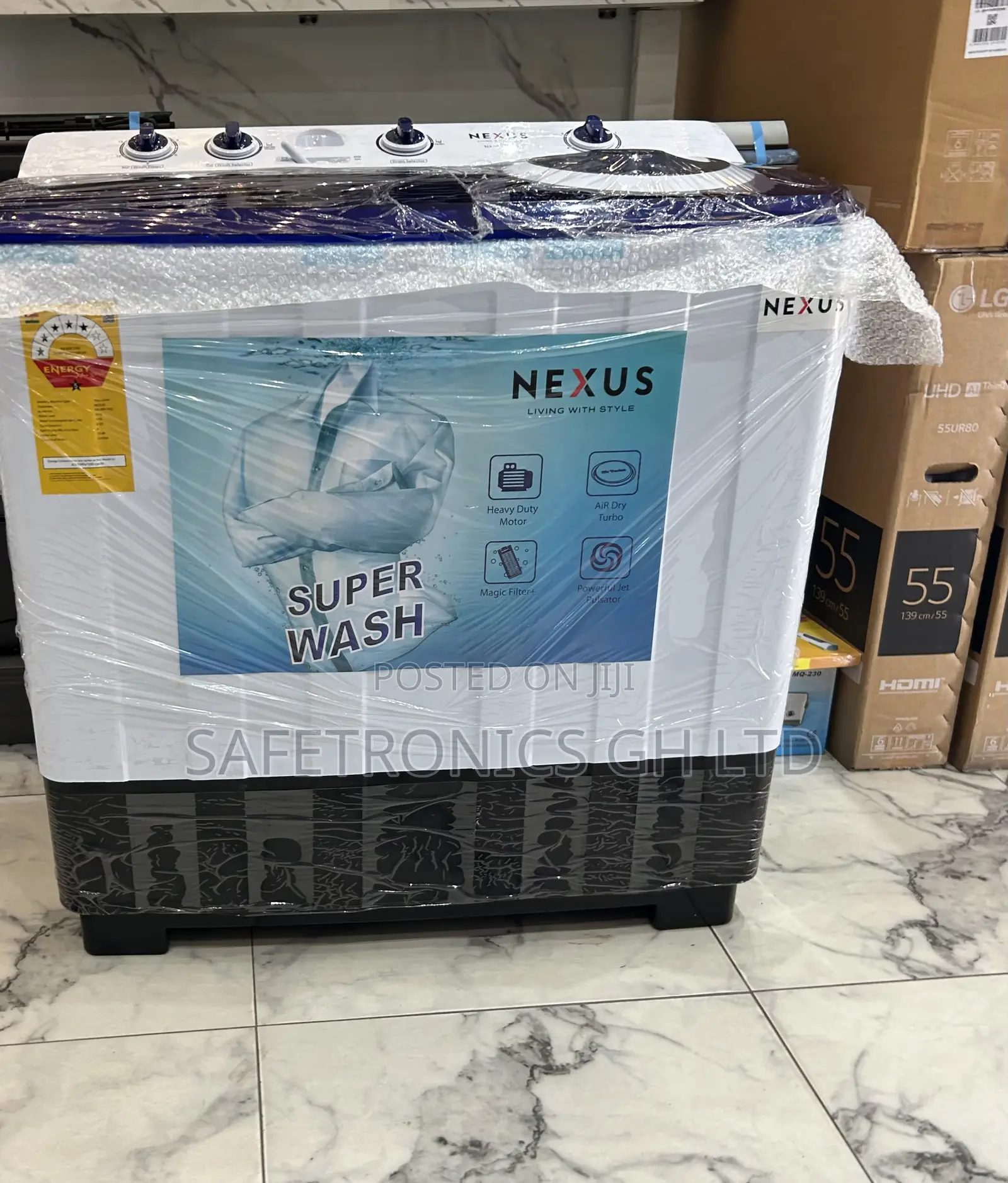 Modest Lasting Top Load Semiautomatic Nexus 15.0kg White Washer