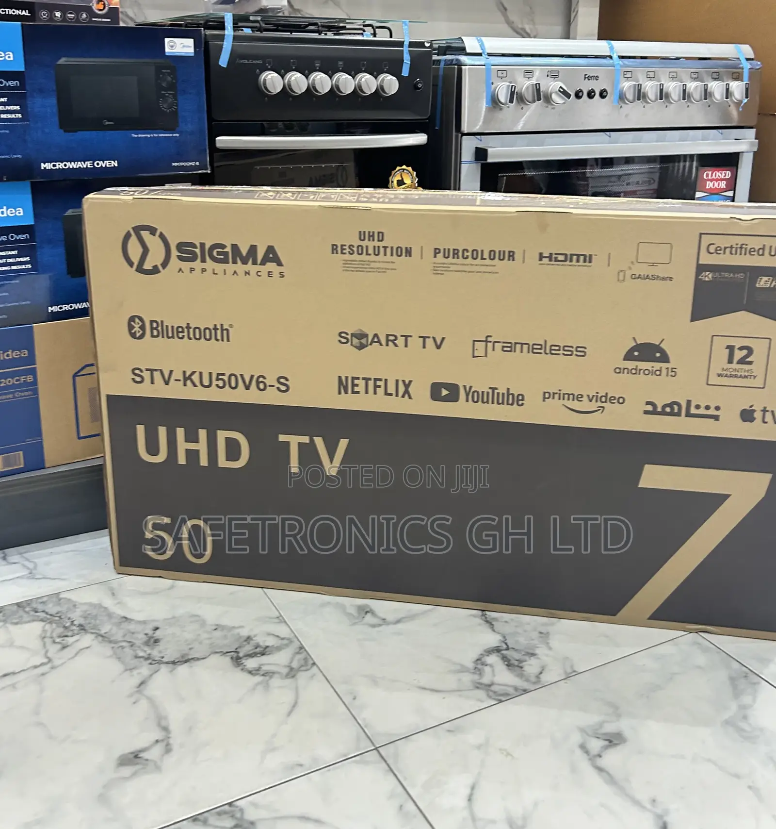 Shop New Sigma 50 Inch Smart Frameless Android Led Uhd Tv
