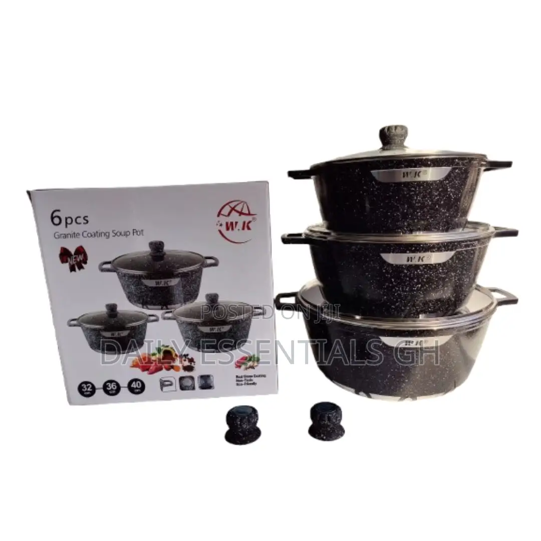 6-Piece Wk Kitchen Set – Pots, Pans Lids Included