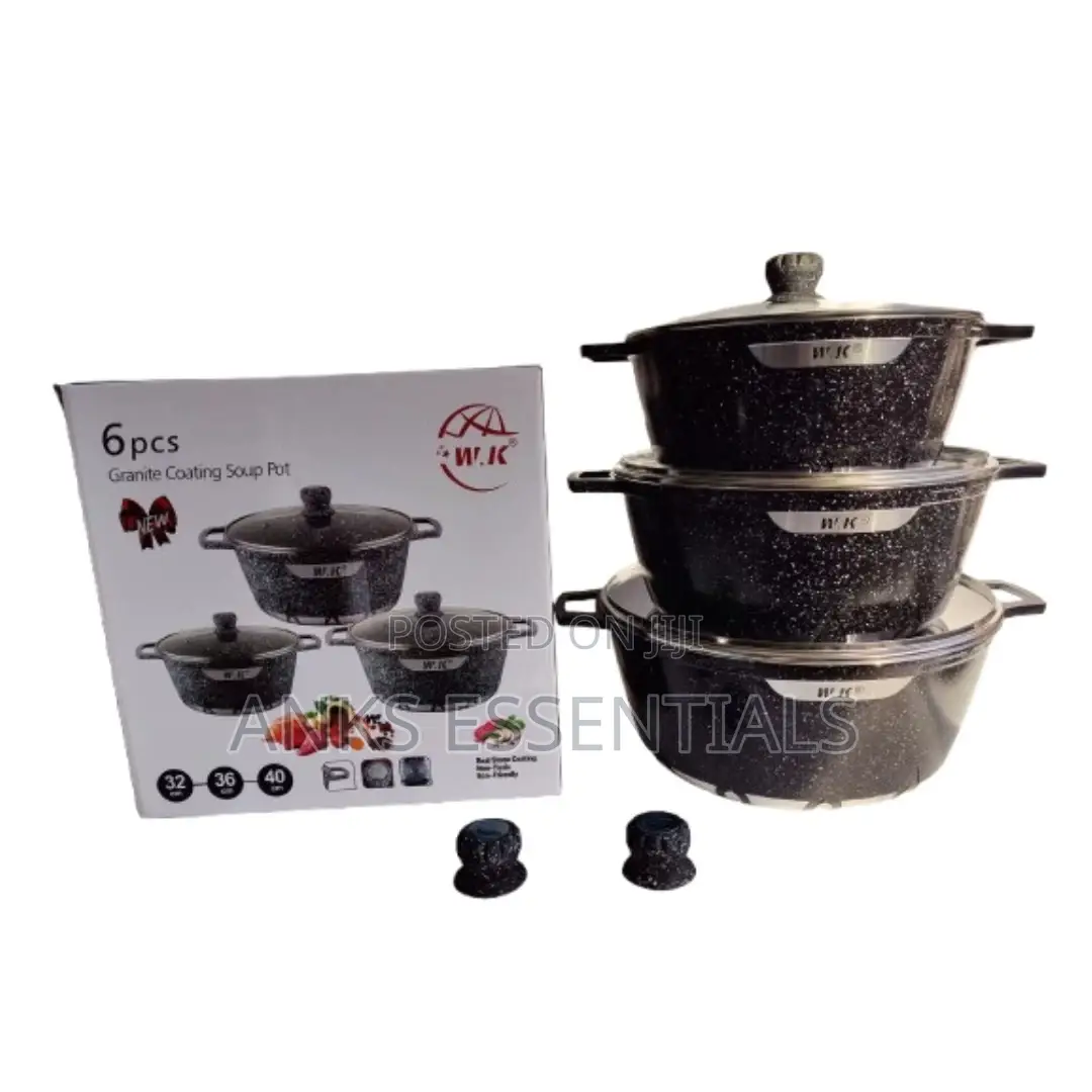 6-Piece Wk Kitchen Set – Pots, Pans Lids Included