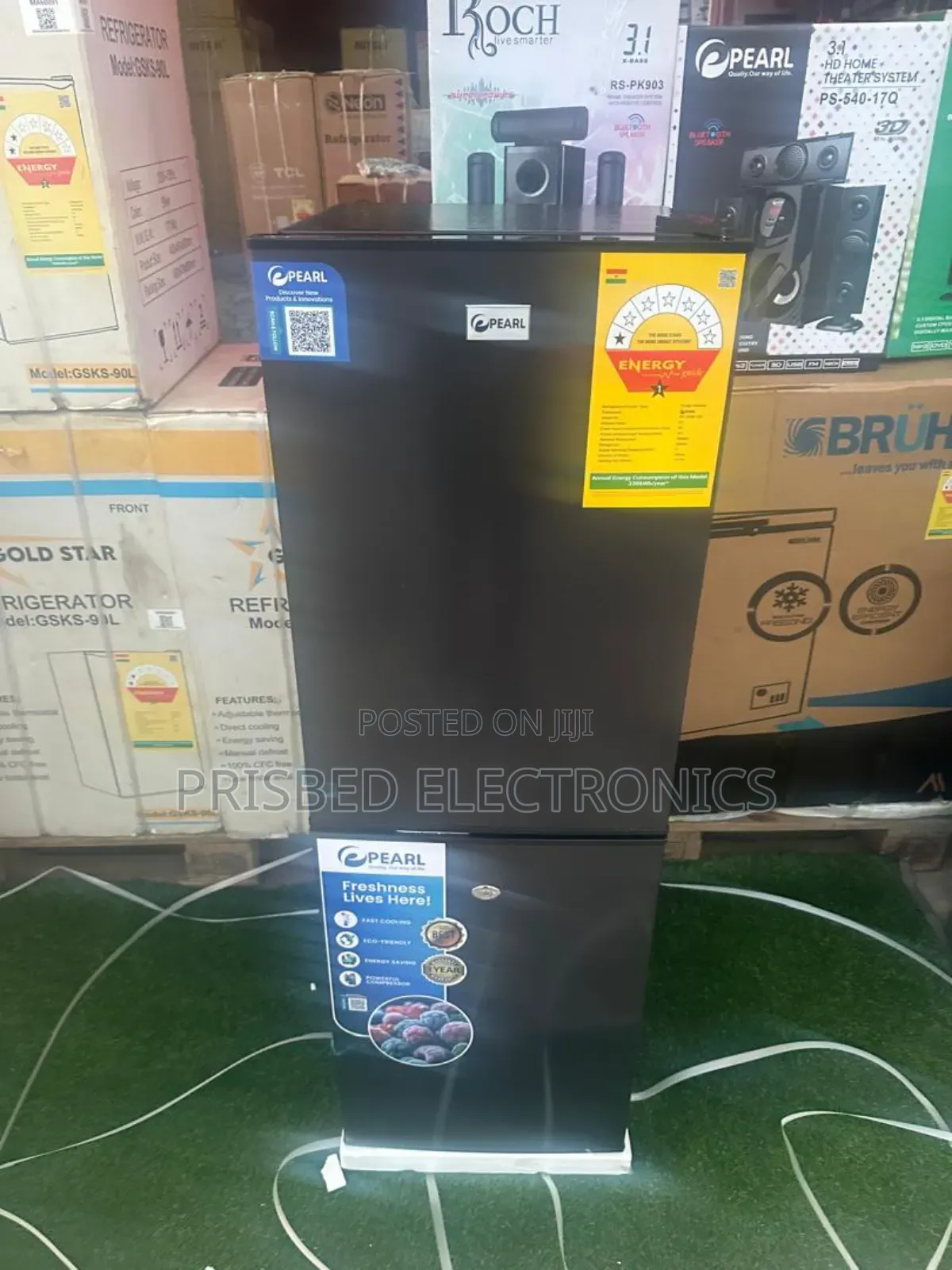 Pearl Table Top Double Door Fridge 102 Litres