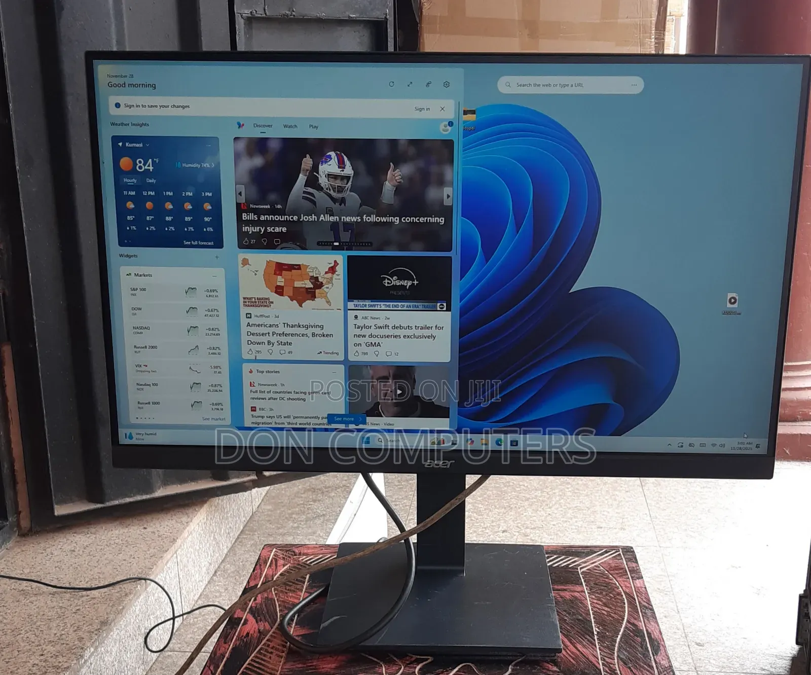 Acer 27 Inches Full Hd Ips Edgeless Monitor