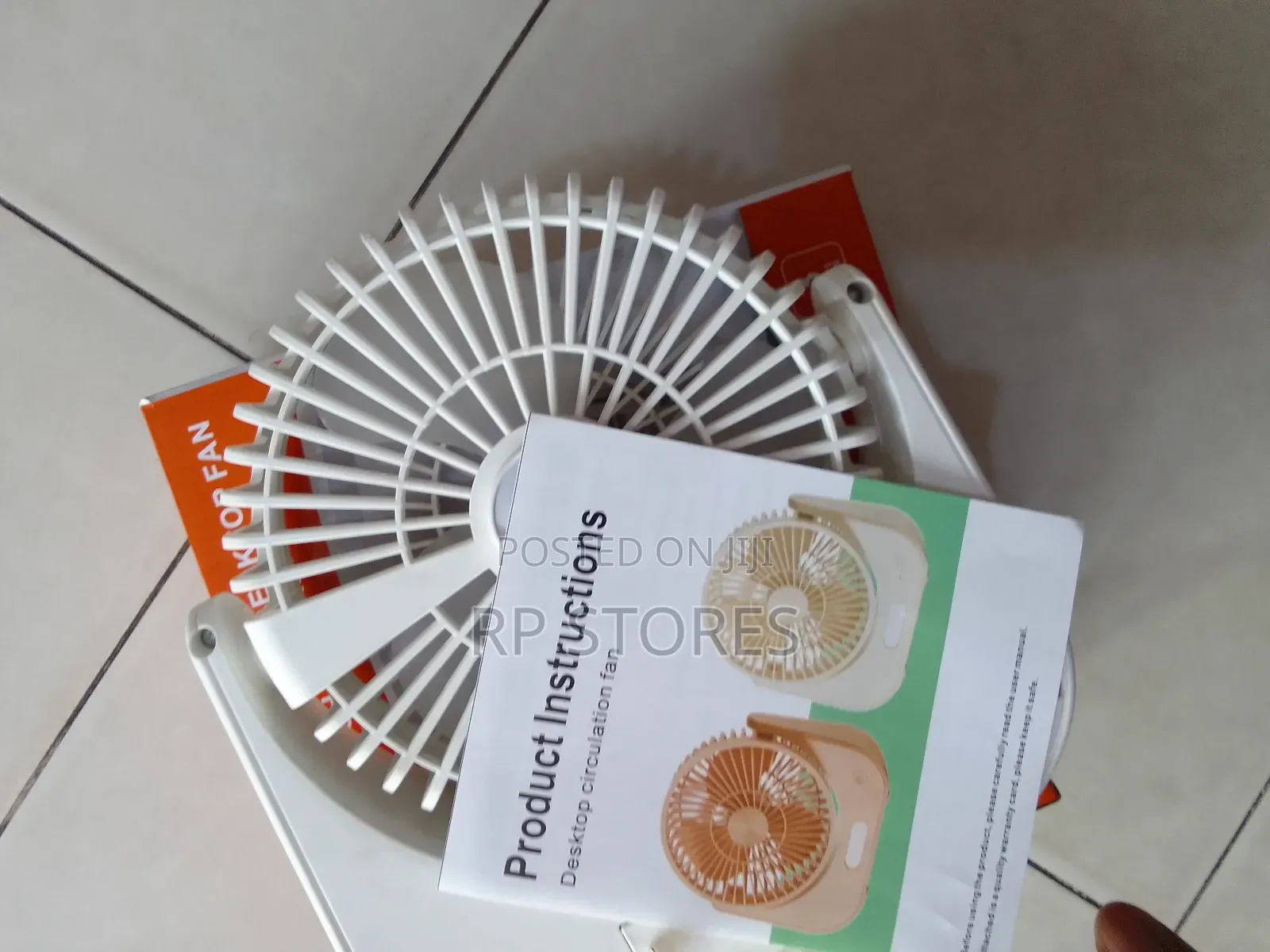 Circular Desktop Rechargeable Fan 6"