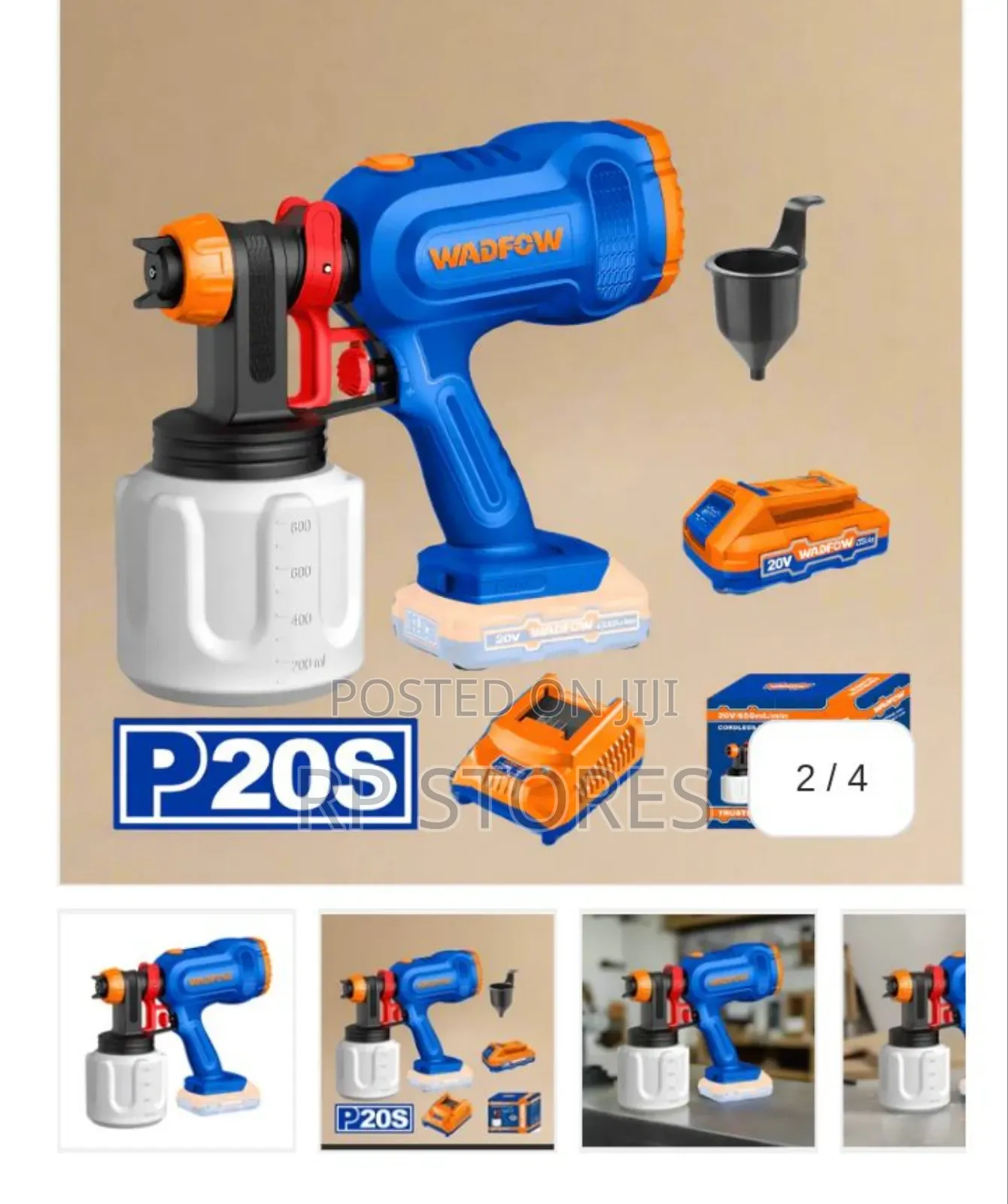 Wadfow Cordless Spray Gun 20v 450w