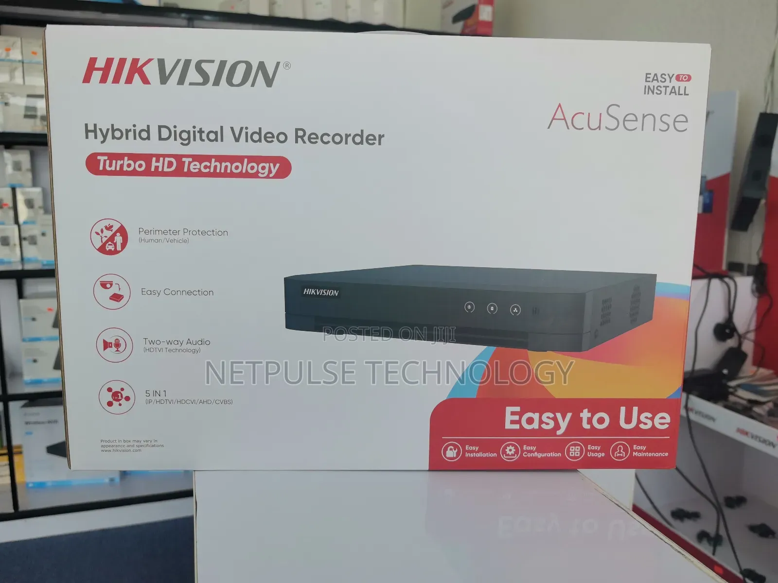Hikvision 8-Channel Acusense Hybrid DVR Ids-7208hqhi-M1/T