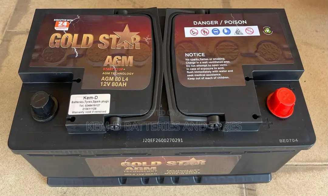 Agm / Start Stop Battery 80ah 12v _ Free Delivery