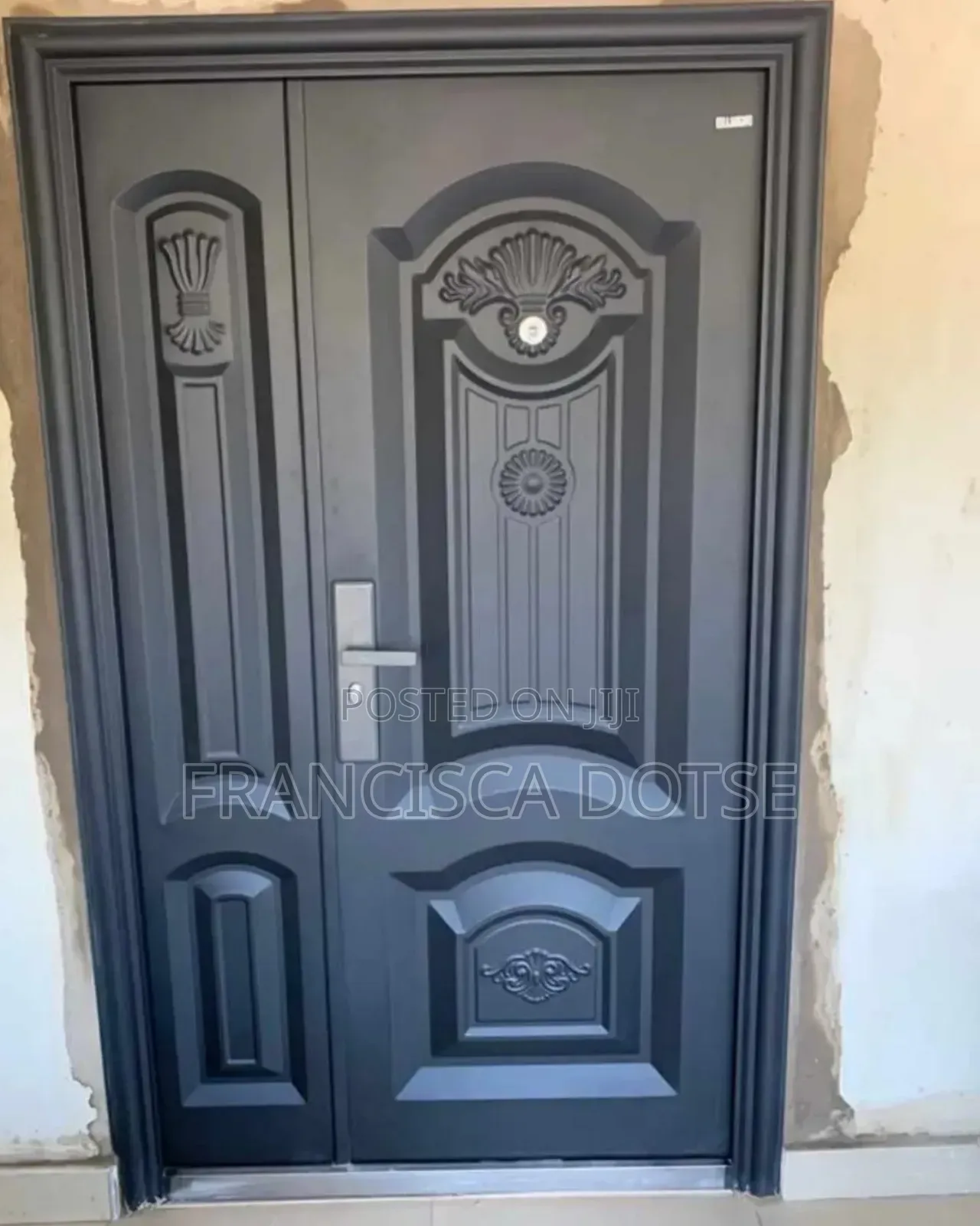 Original Security Door Black One N Half