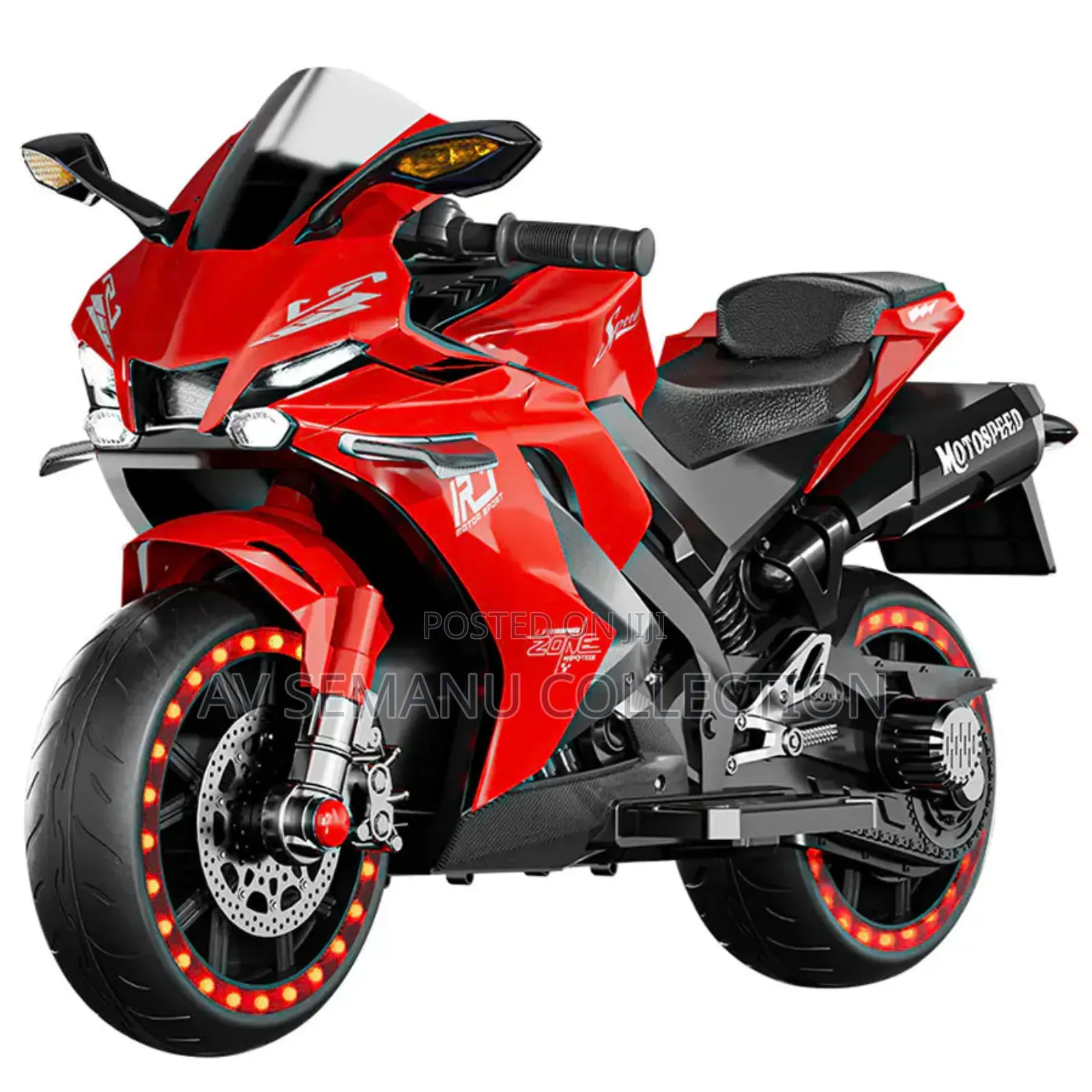 First Drive Yamaha R1 12v Battery Leather Seat Foam Wheel