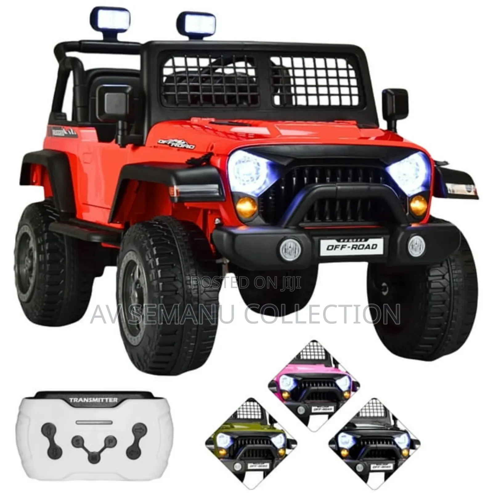 Jeep Truck Nel-618 12v Electric Kids Ride on Car Leather Seat Rubber
