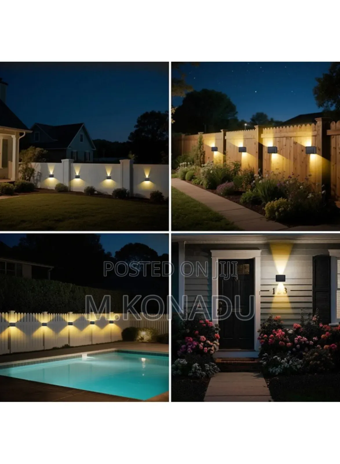 1pc Outdoor Solarwall Washer Light Beam Waterproof Led Decorative Lamp