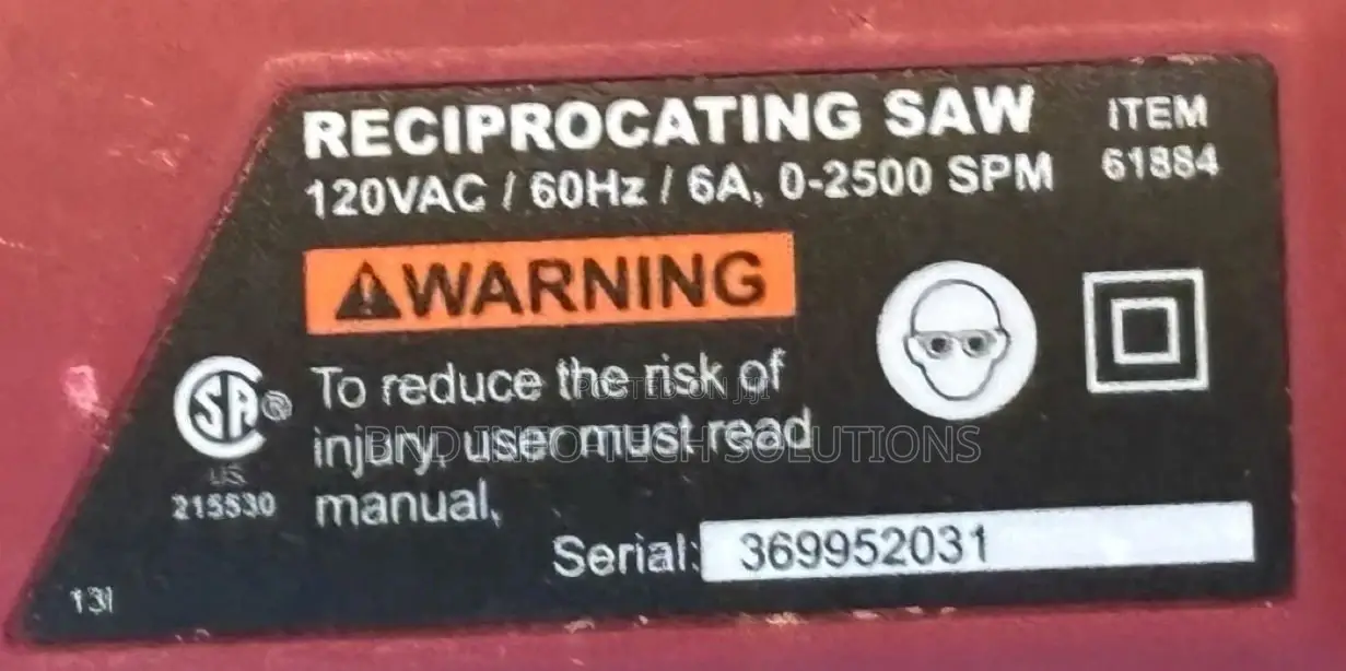 6amp Reciprocating Saw