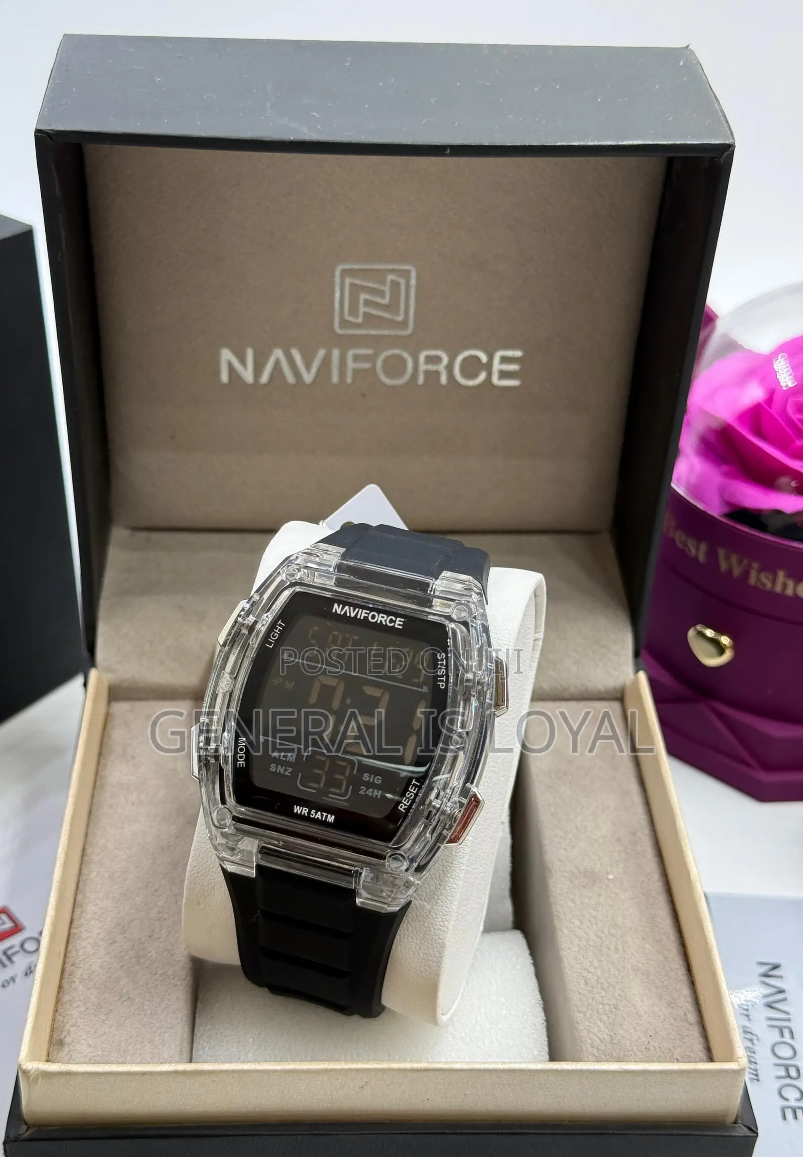 Naviforce Digital Sports Silicone /Rubber Strap Watch