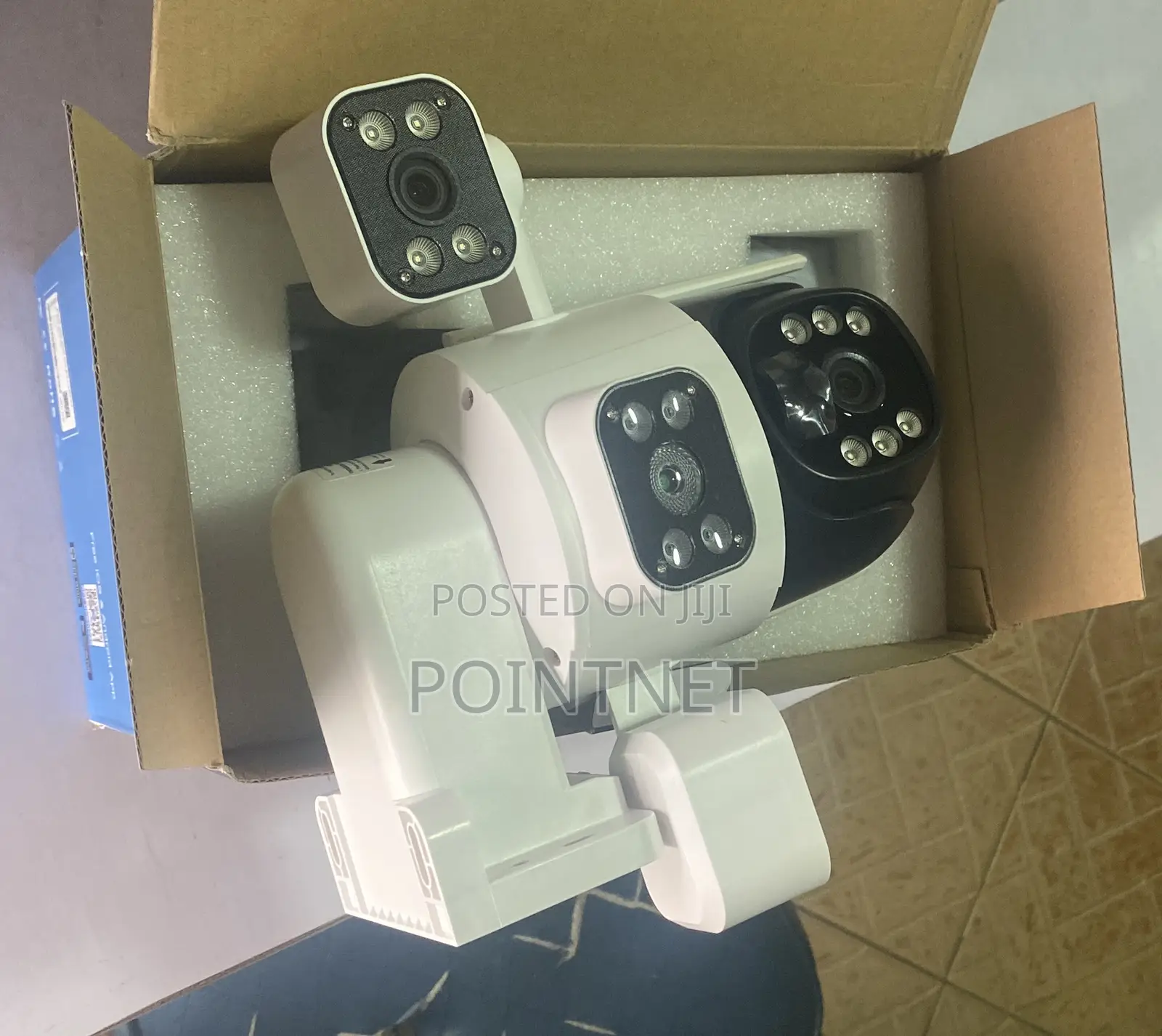 Triple Lens Solar Powered Hd Multi-Lens Camera