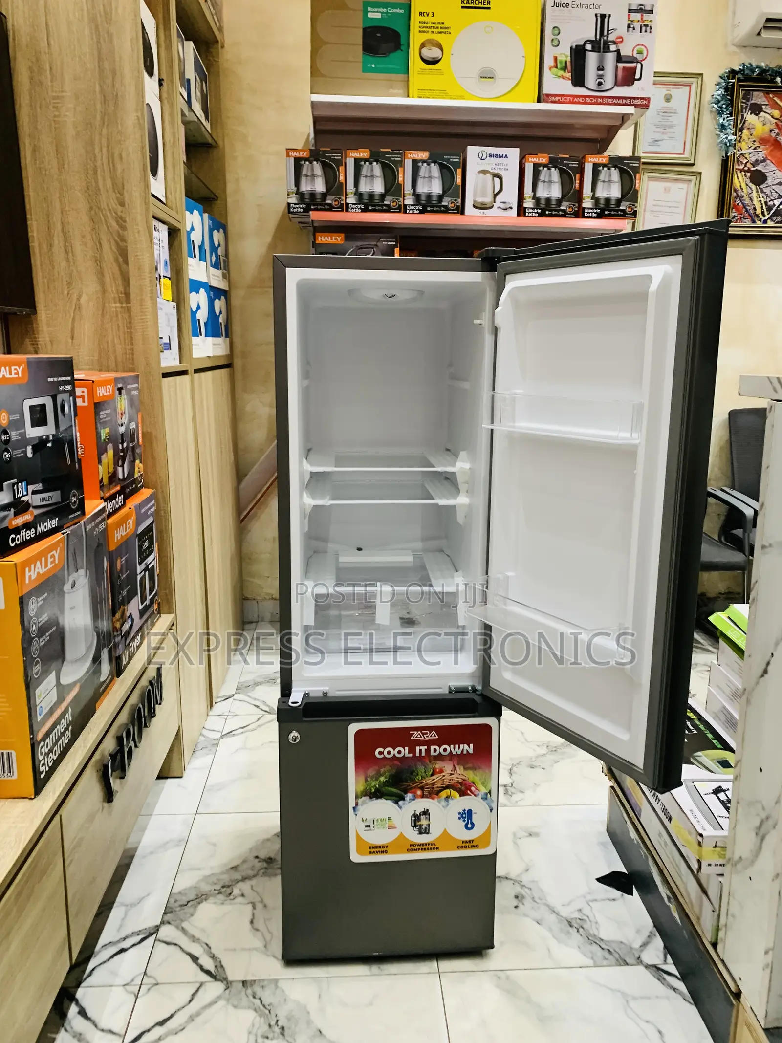 Long Lasting Grey 161l Fridge Zara 240bf Double Door Door