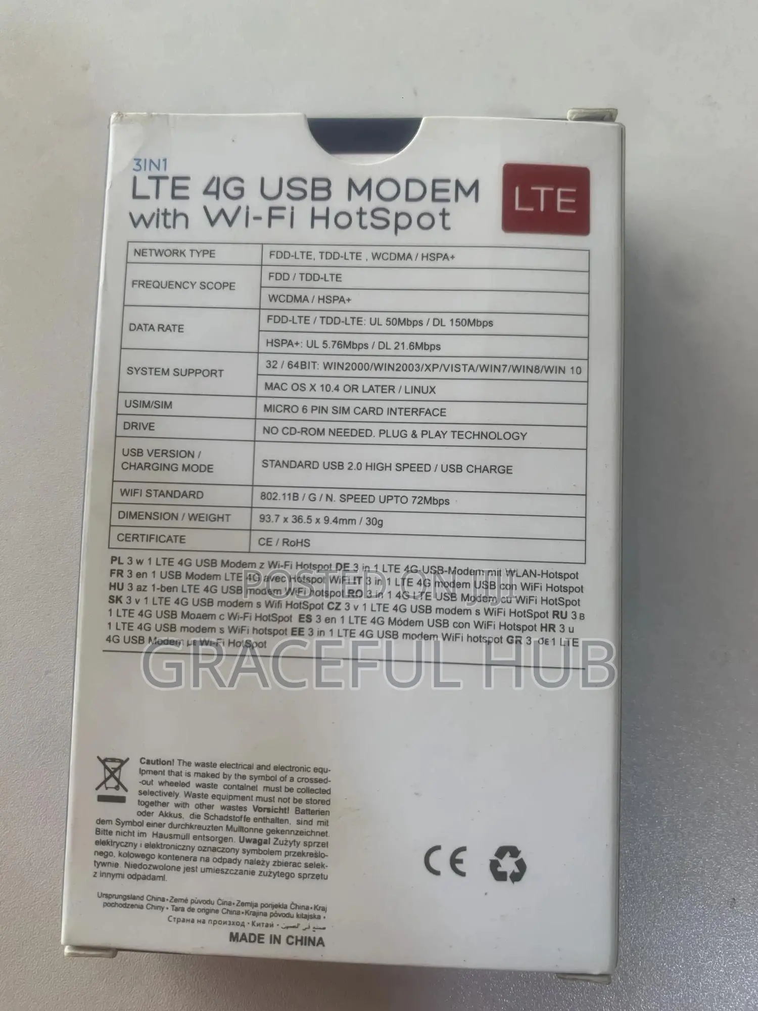 Mi-Fi Modem 3in1