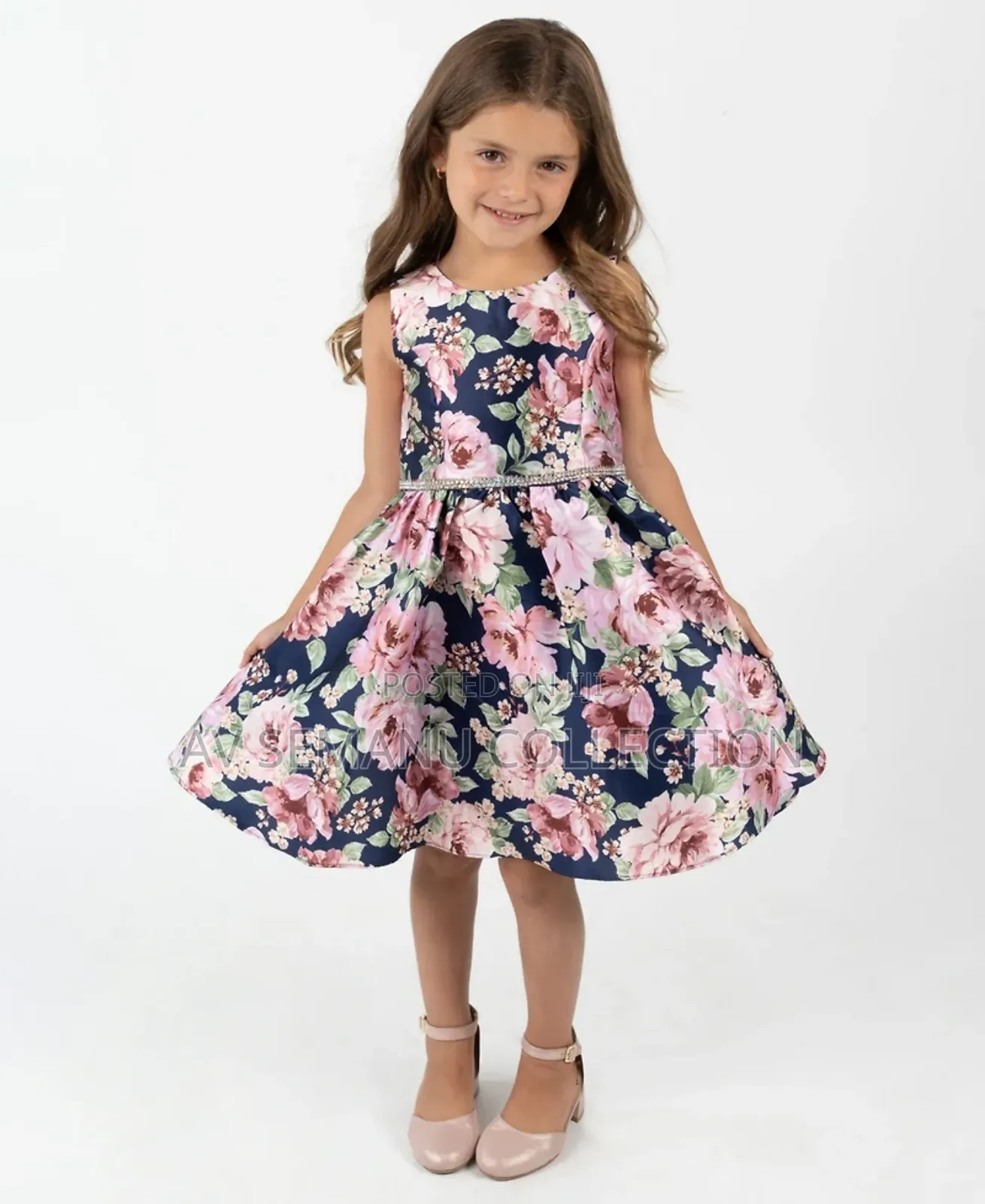 Shop Rare Editions Toddler and Little Girls Mikado Printed Fit Flare