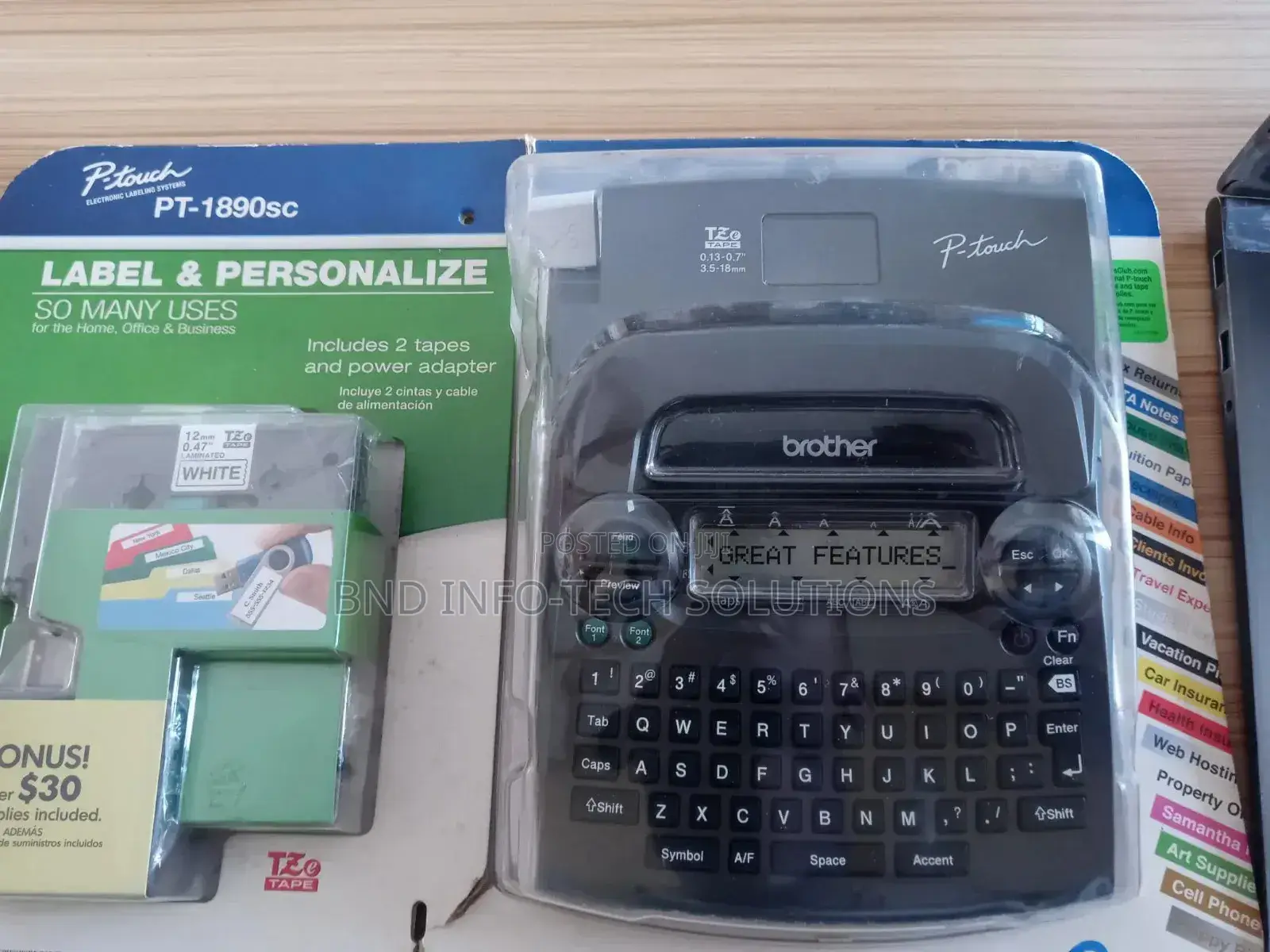 Brother P Touch Pt 1890sc Deluxe Home Office Labeler