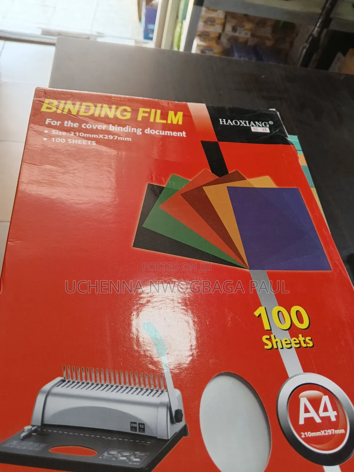 A4 Binding Film Plain