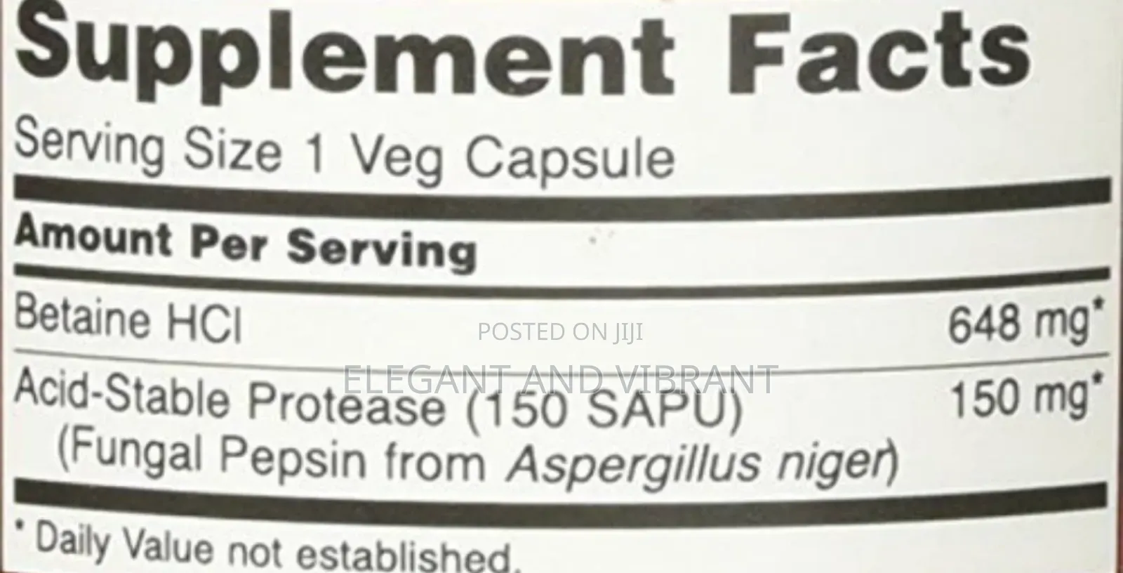 Betaine Hcl 648 Mg 120 Capsules - Now Foods
