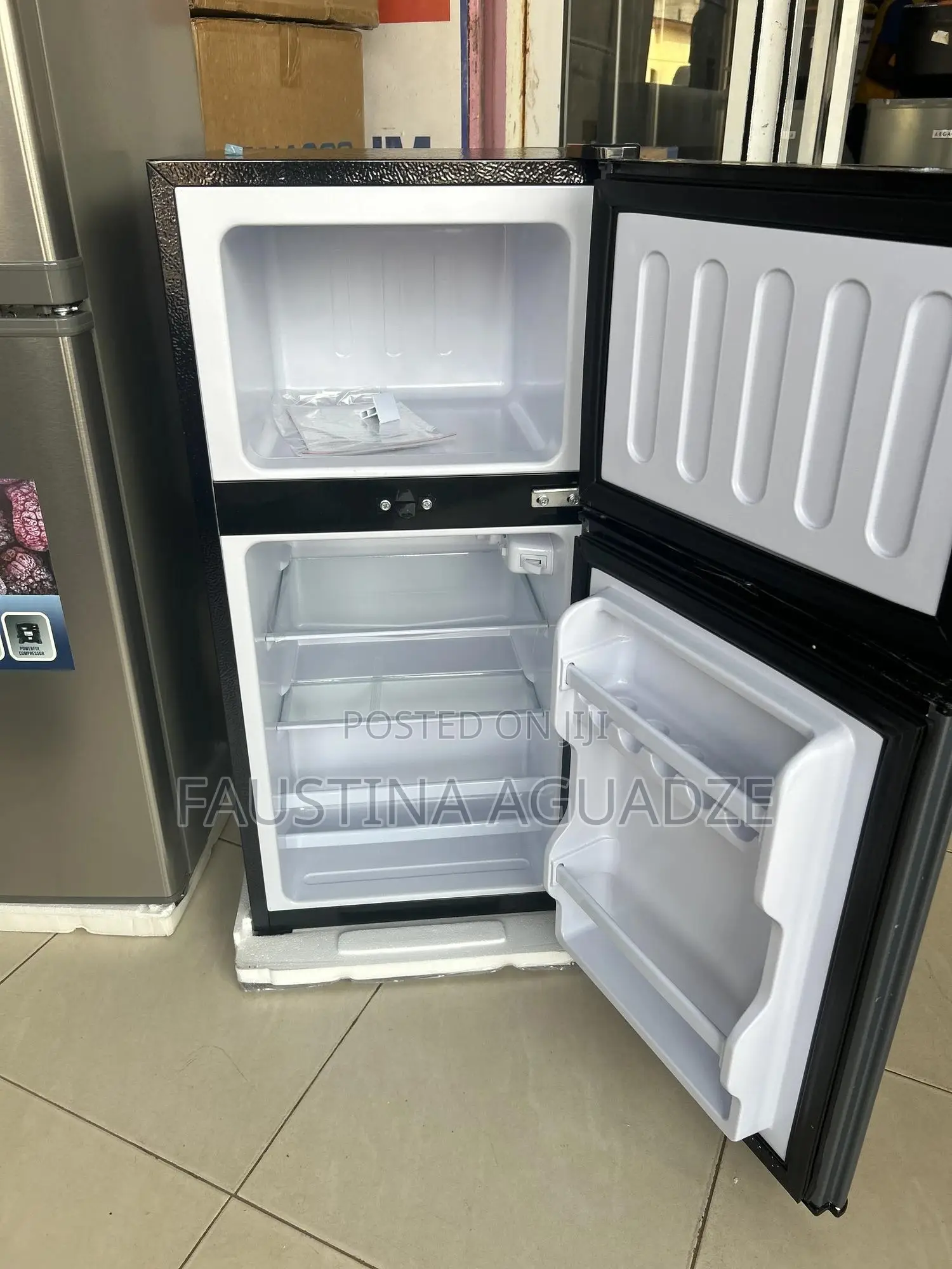 Pearl Double Door Table Top Fridge