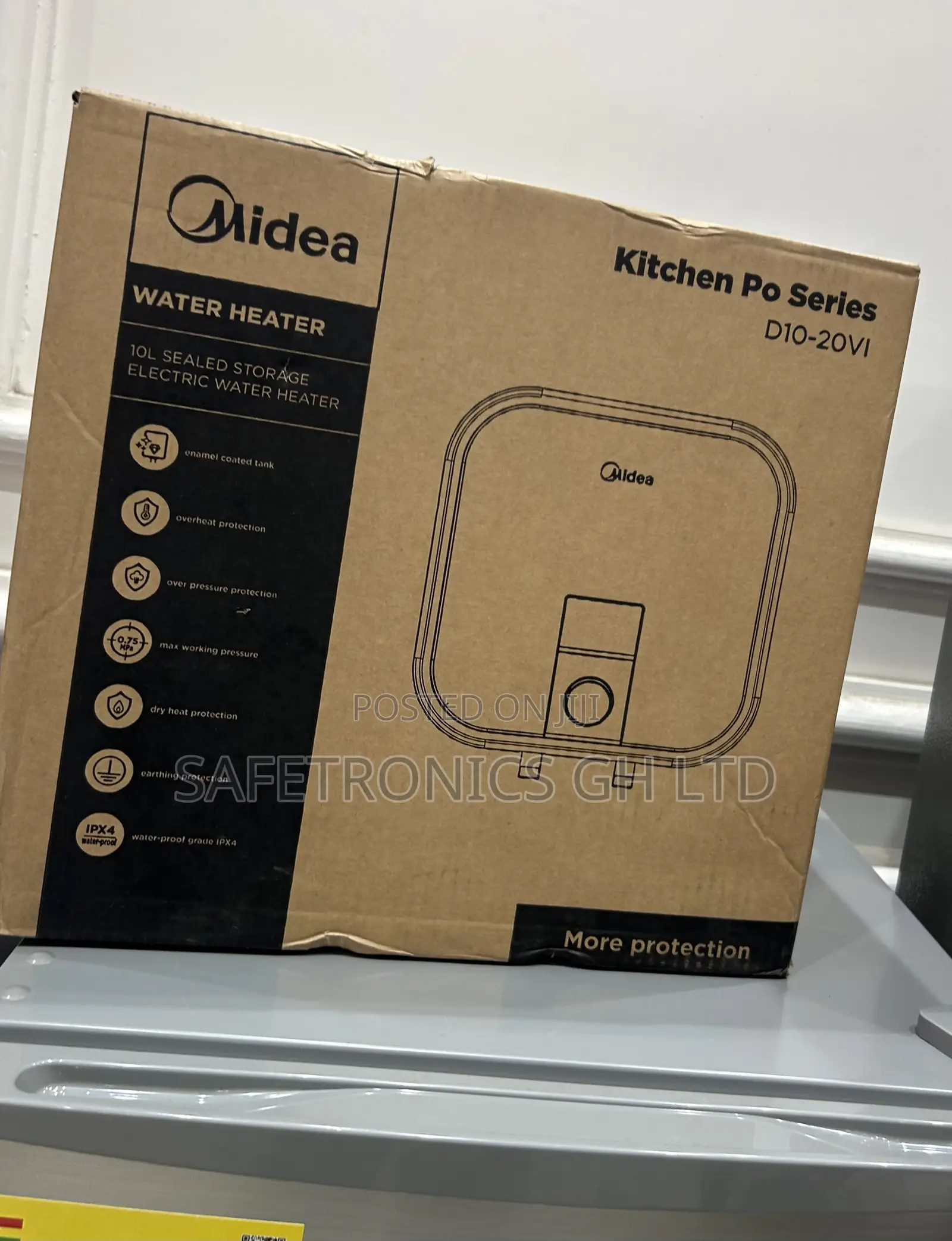 Unique Electric Midea White 30 Liters Wall Mount Water Heater