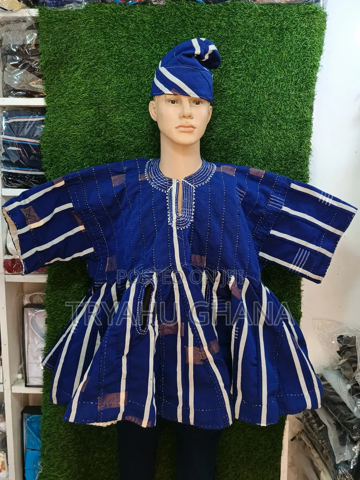 Authentic Ghanaian Men's Smock - Available At Tryahu
