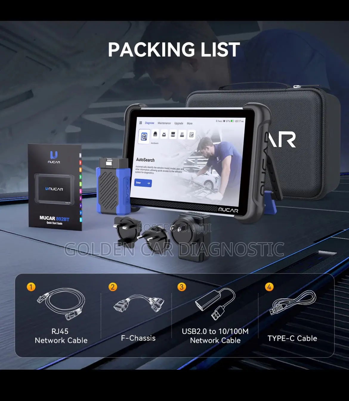 Mucar 892bt Obd2 Car Diagnostic Scanner