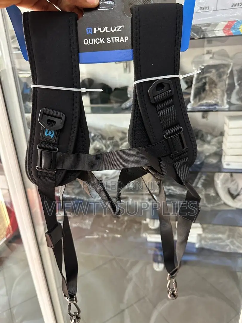 Double Quick Release Shoulder Harness Soft Pad Strap Belt for Cameras