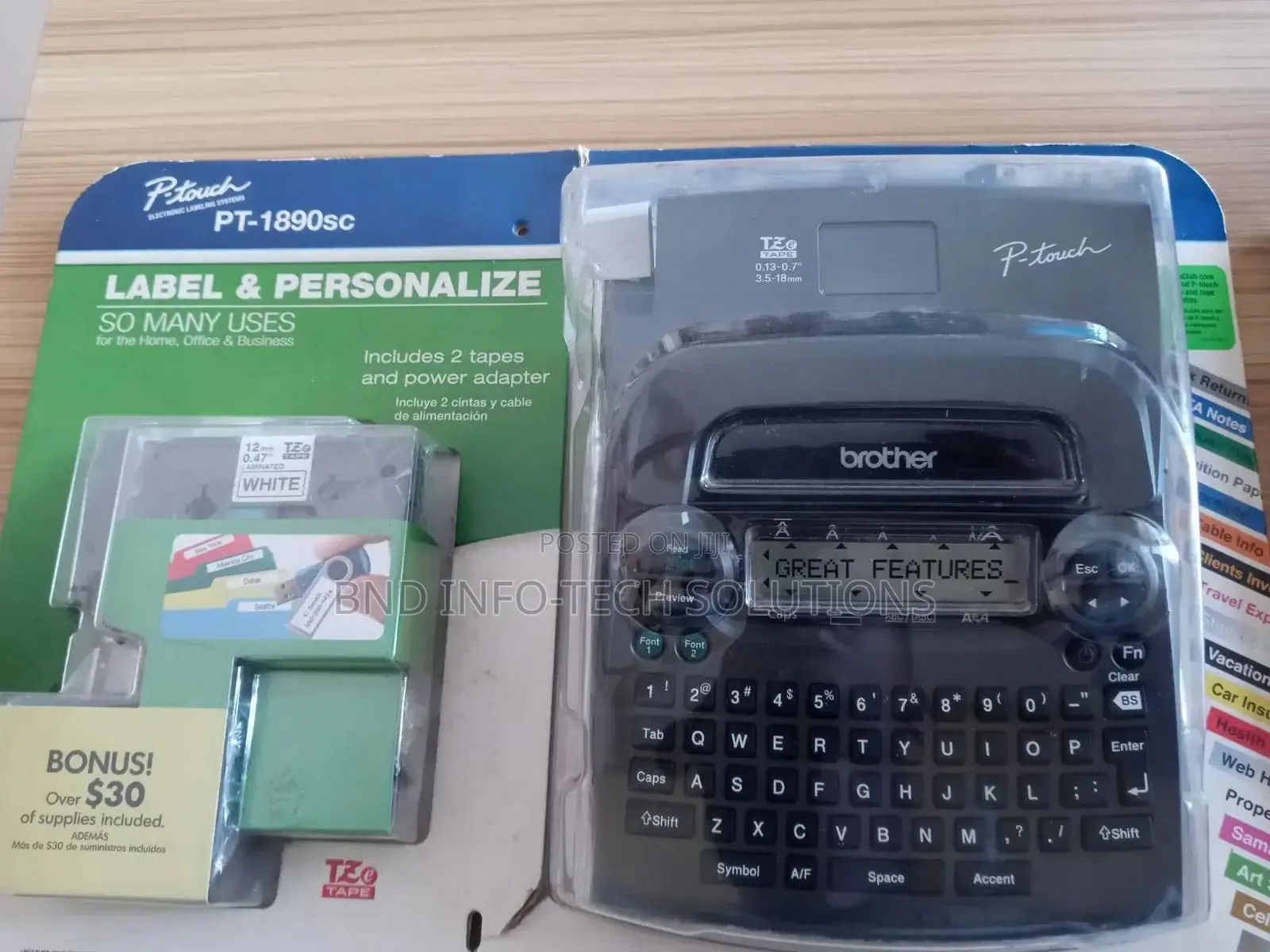 Brother P Touch Pt 1890sc Deluxe Home Office Labeler