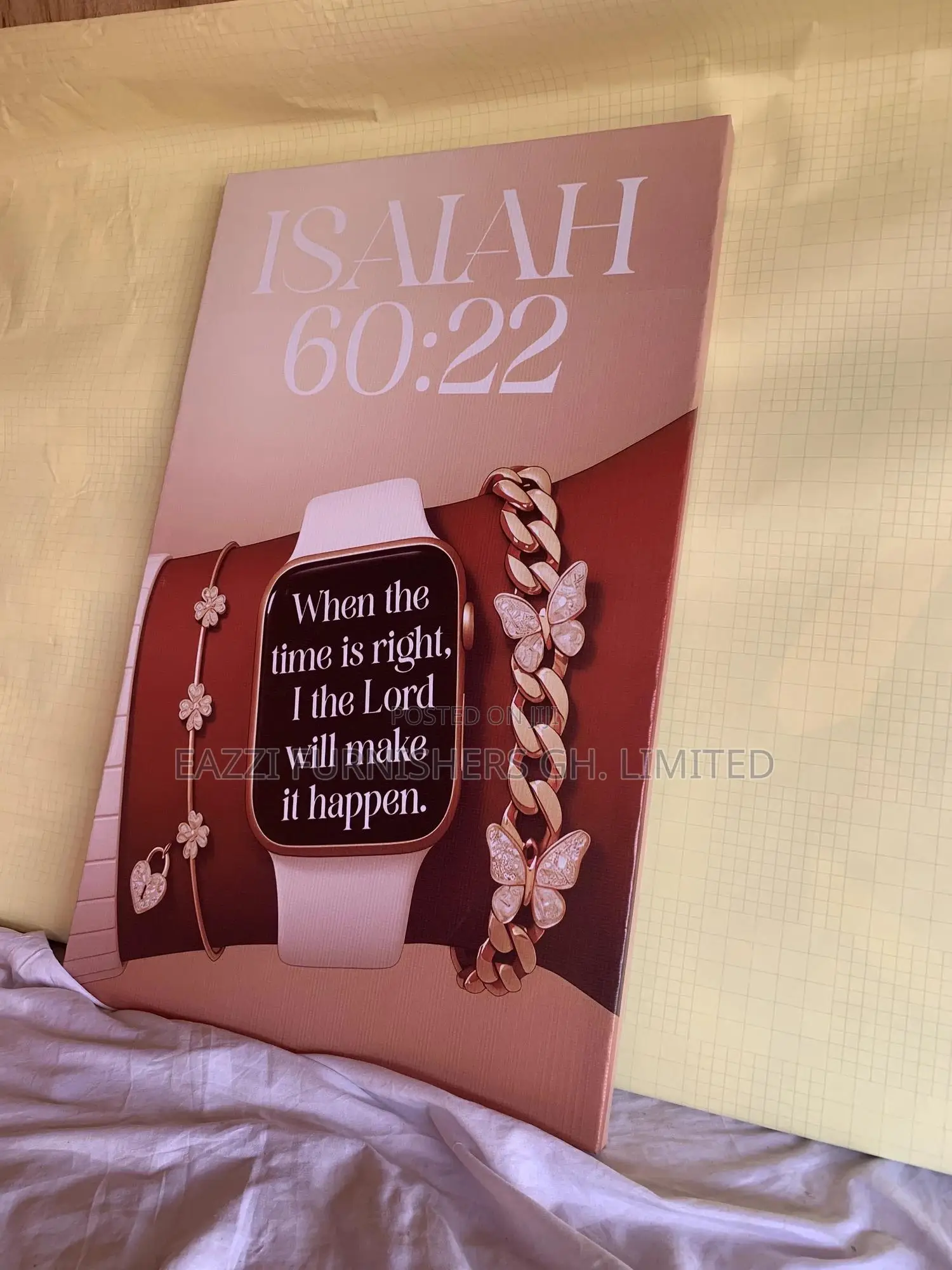 Fine Single Canvas Wall Frame’S Scripture Isaiah