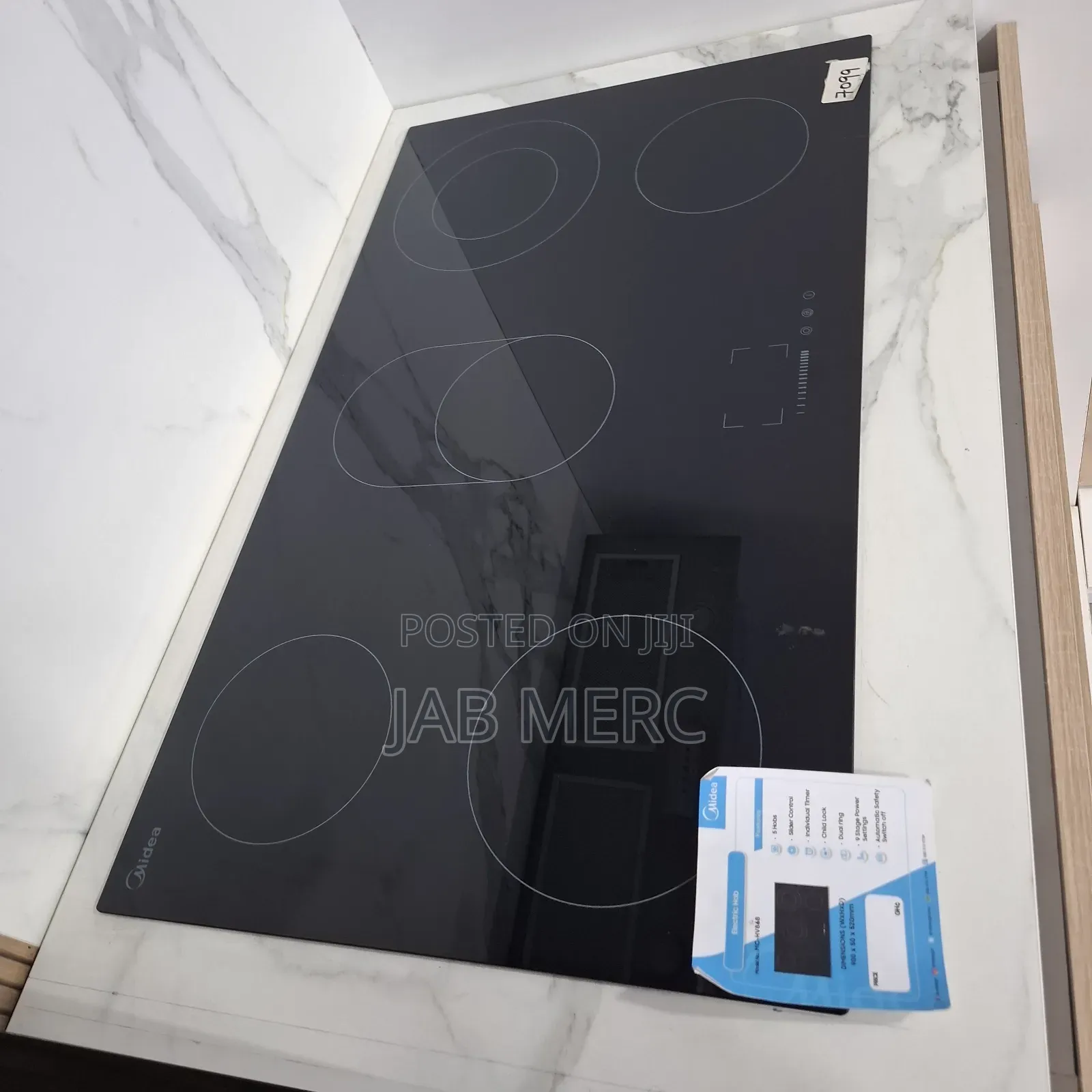 Discount Midea 5 Burner Electric Hob Vero-Ceramic Black Glass Top