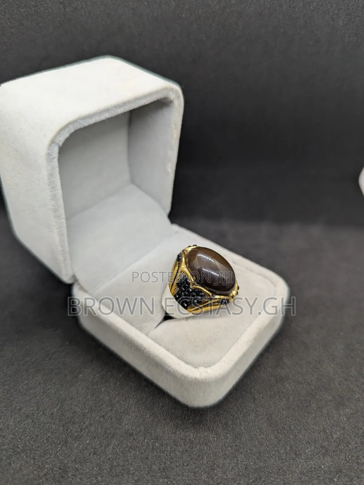 Two Tone Tiger Eye Ring