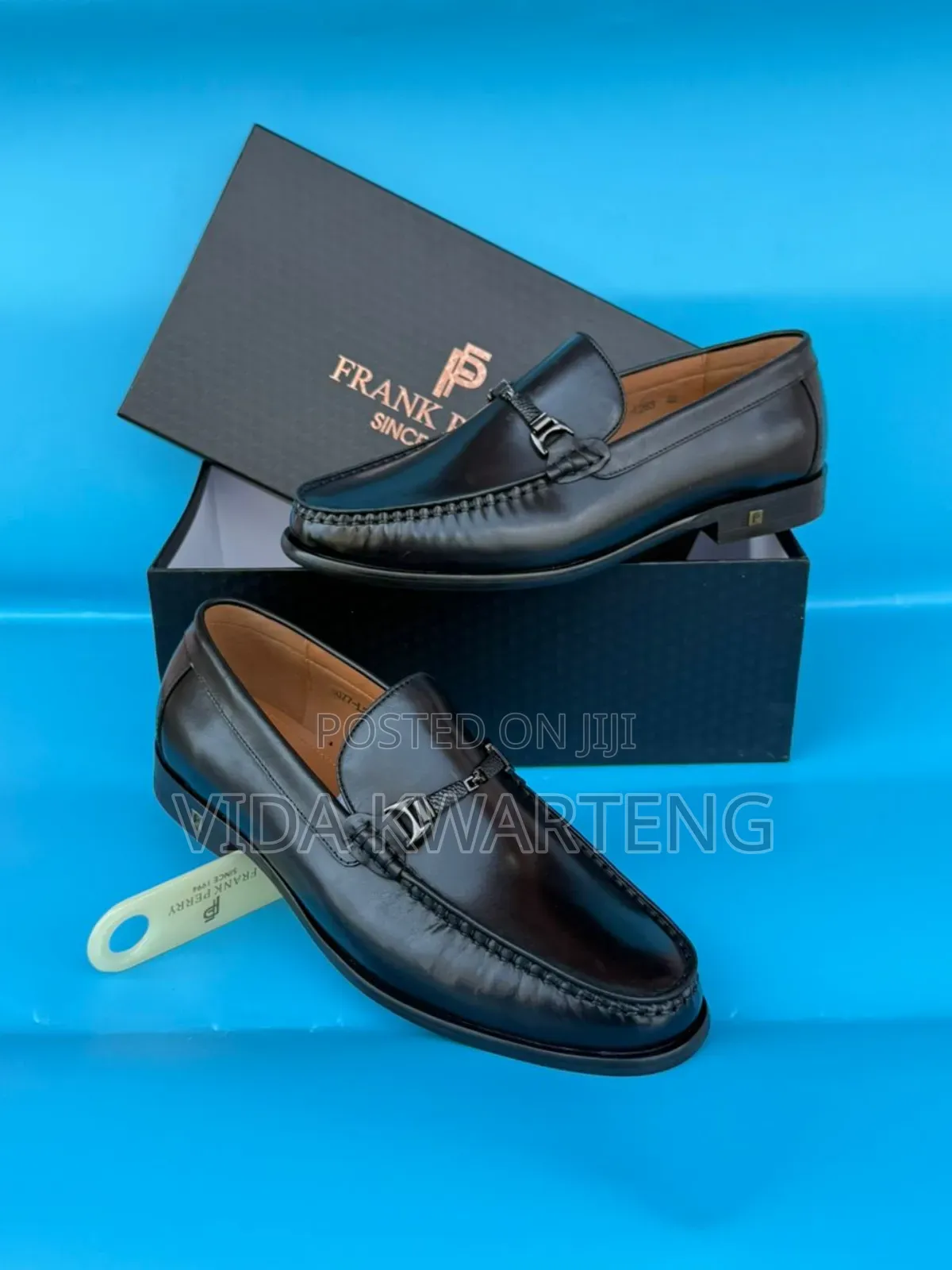 Quality Black Leather Shoes From Frank Perry
