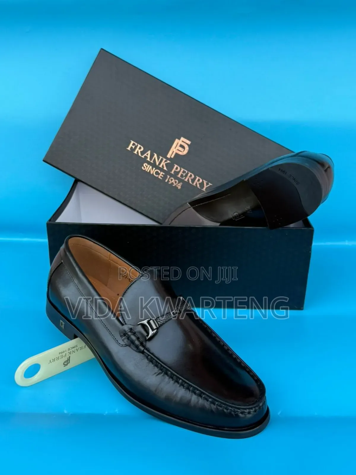Quality Black Leather Shoes From Frank Perry