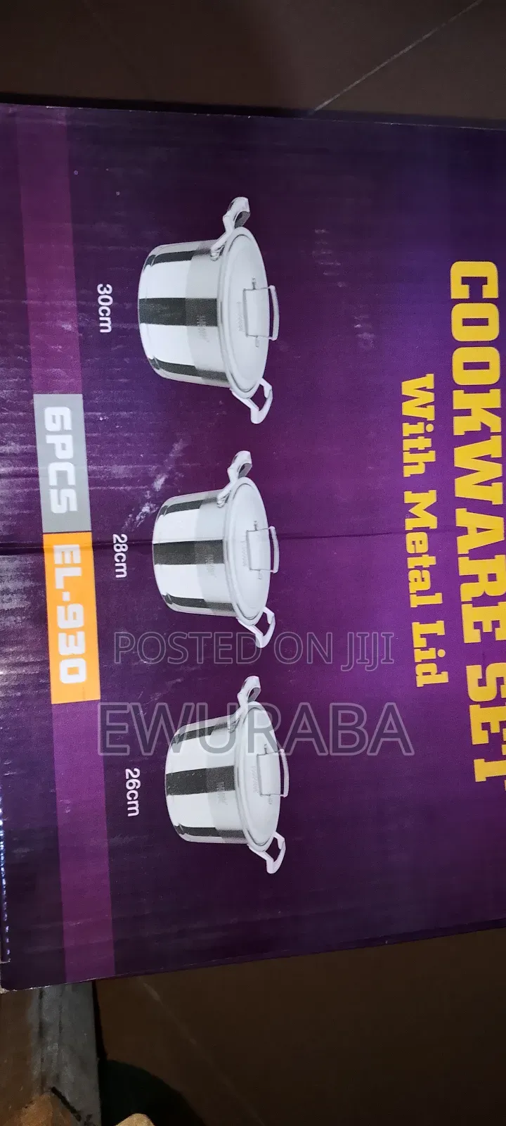 3sets Larger Stainless Steel Cookware