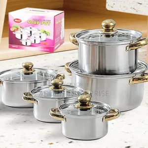 5 Set Stainless Steel Cookware
