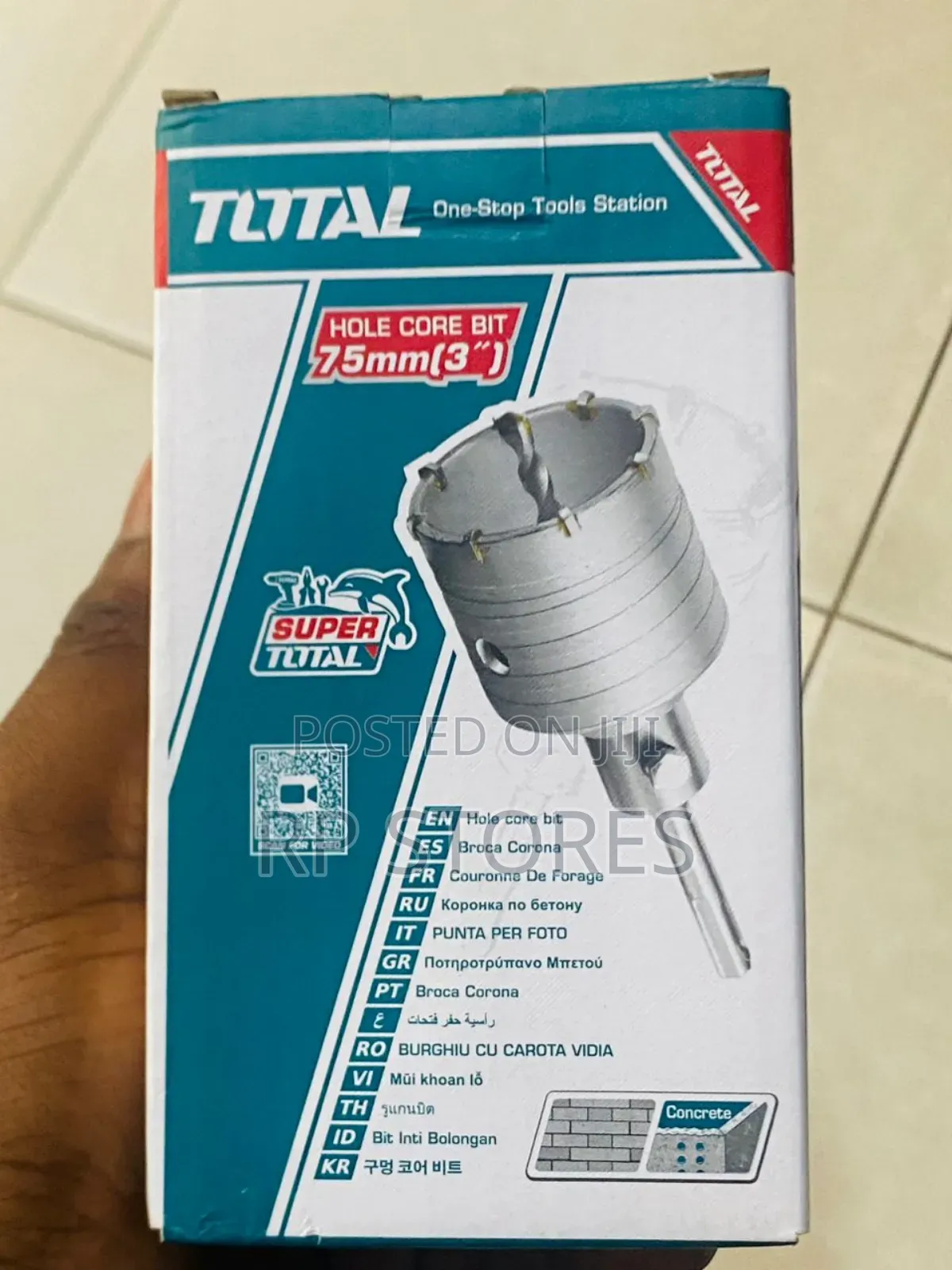 Total Hole Core Bit 75mm( 3")