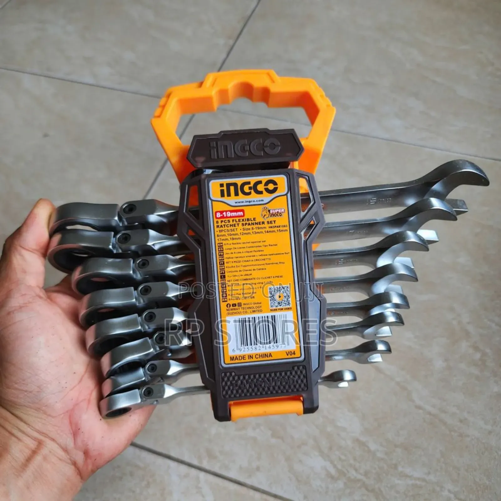 8pcs Rachet Spanner Set