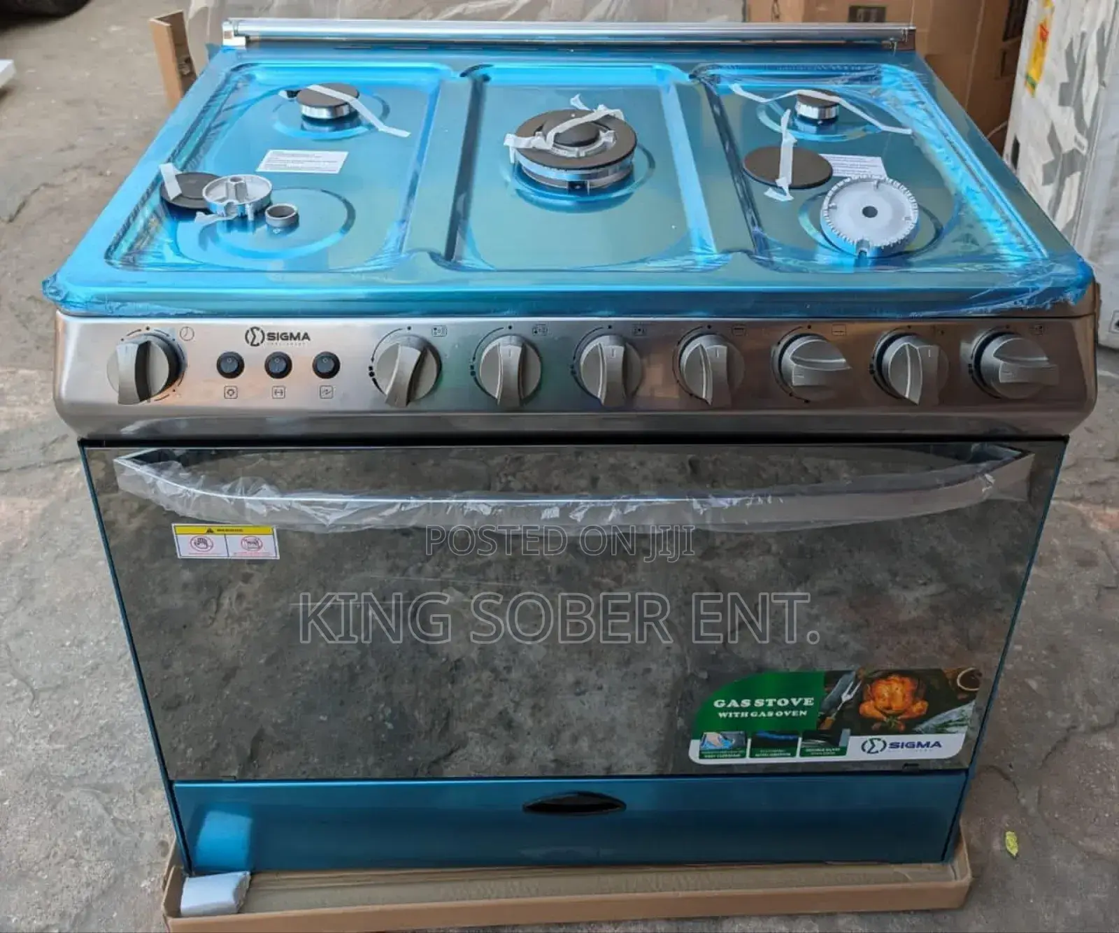 Sigma 90x60 5burner Gas Oven and Grill With Chicken Roaster 5500gh
