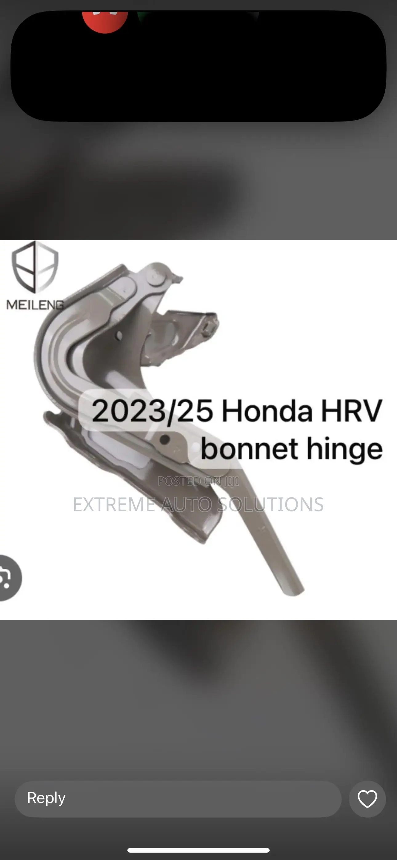 2023/25 Honda Hrv Bonnet Hinge
