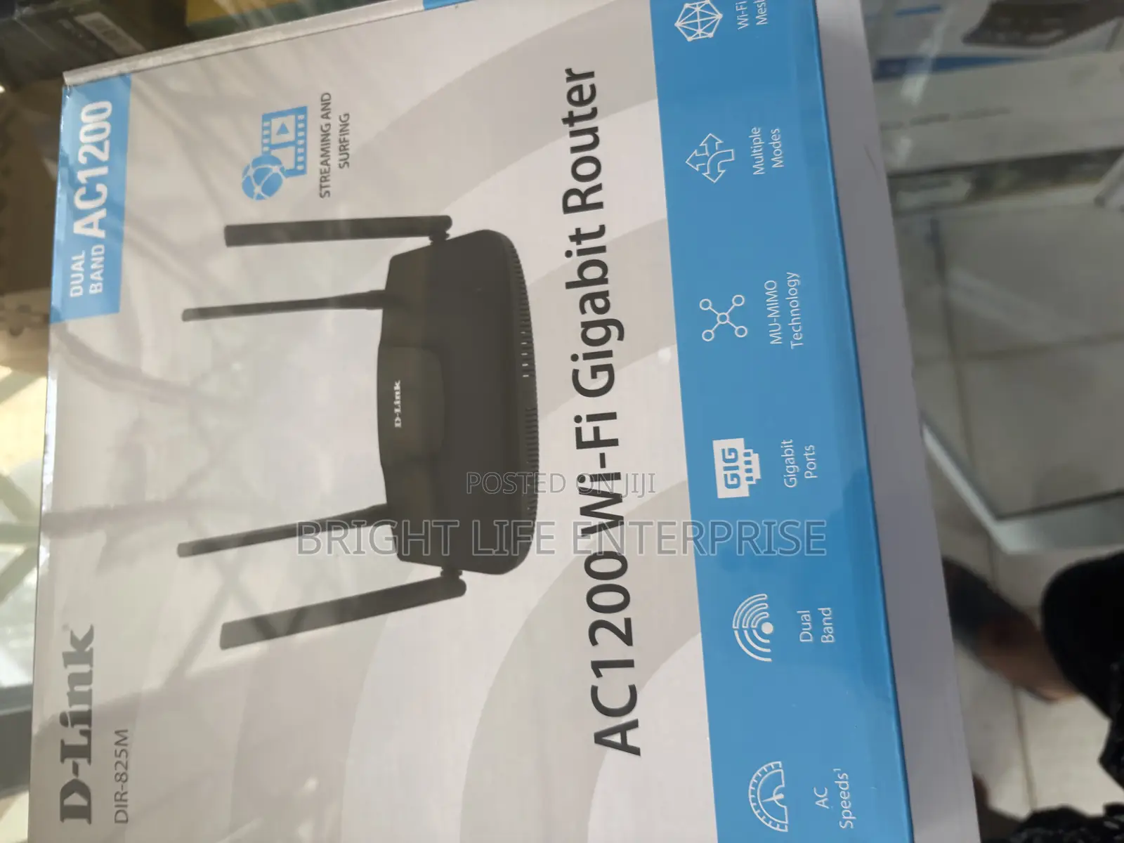 D-Link Wireless Ac 1200 Dual Band Router, 4x Ethernet Ports,