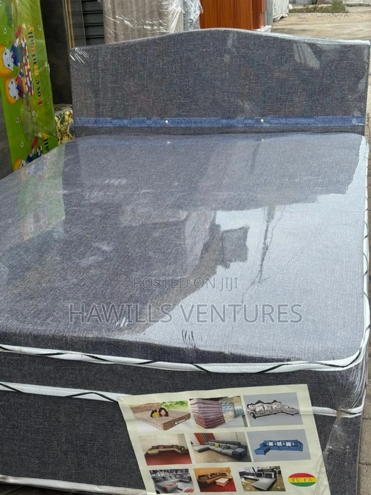 Double Bed With Attached Mattress