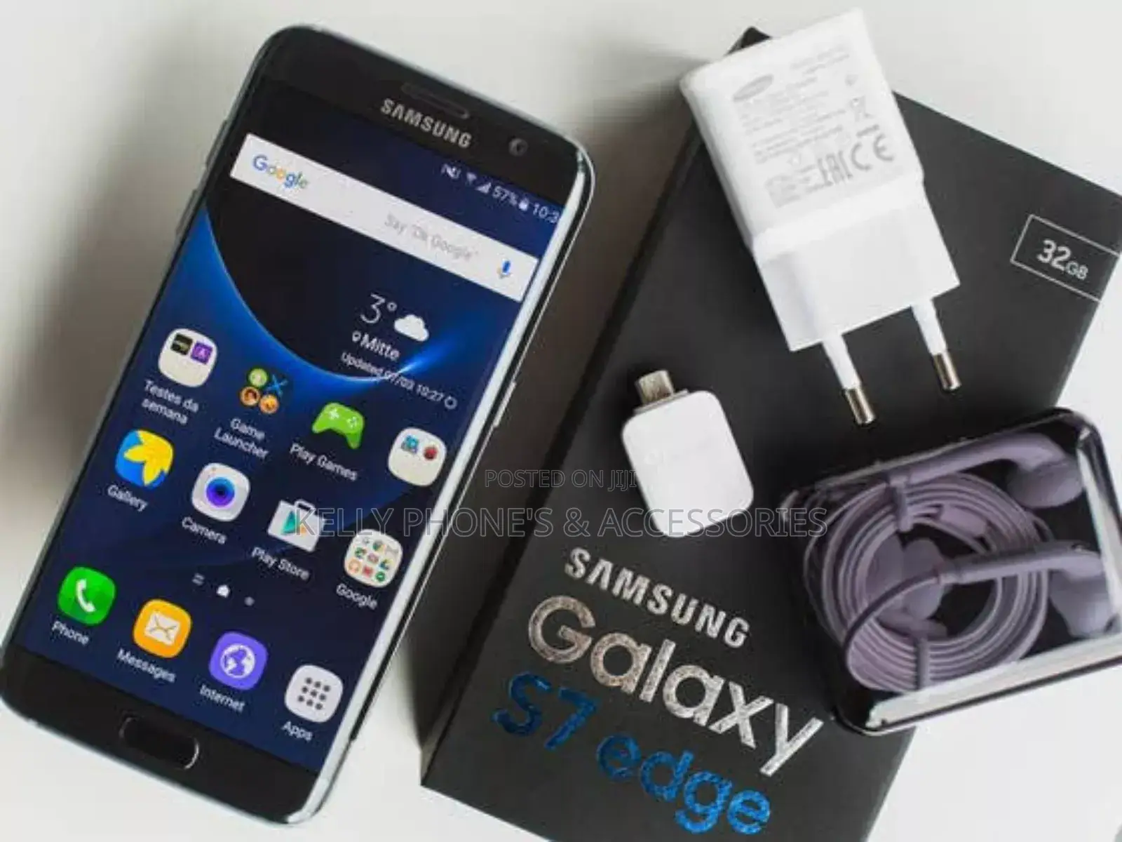 New Samsung Galaxy S7 edge 128 GB Black