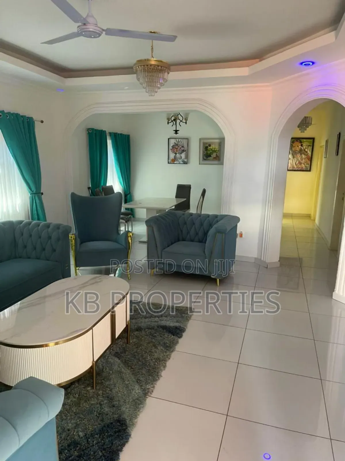 Furnished 3bdrm House in Kb Properties, Spintex for rent
