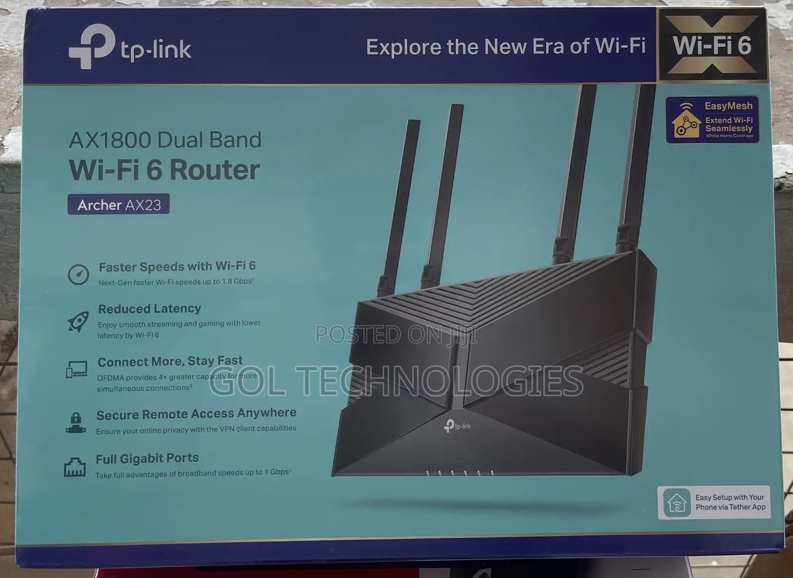Archer Ax23 V2 Ax1800 Dual-Band Wi-Fi 6 Router Ax1800 Super-Fast Speed