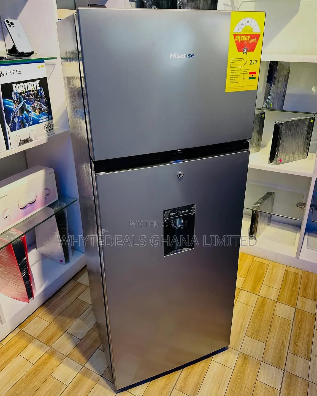 Hisense 270ltrs Fridge|Freezer| Water Dispenser|5yrs Warranty|Powerful