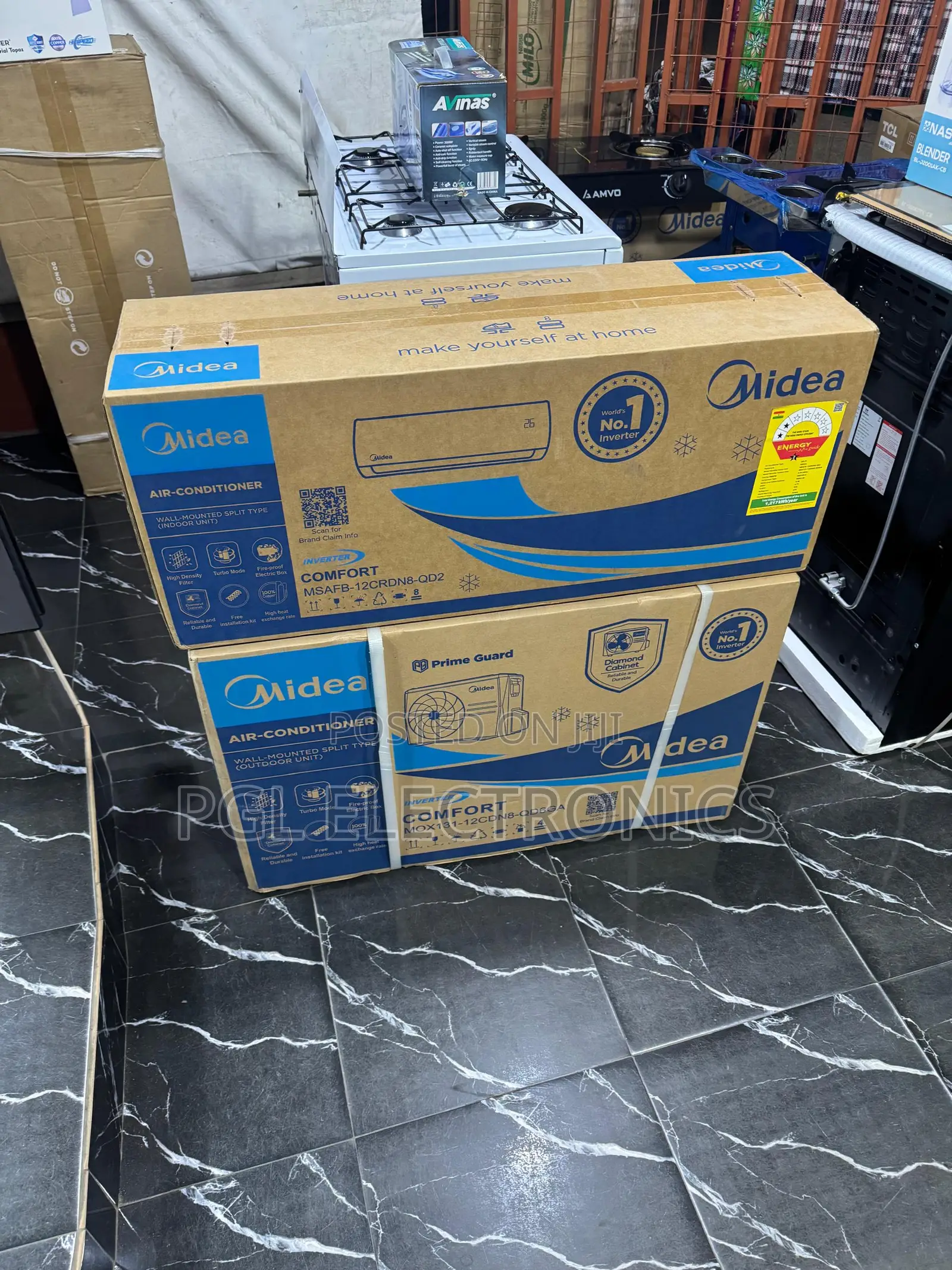 Midea 100% Copper 1.5hp R32 Gas Inverter Msafb-12crdn8-Qd2 Ac