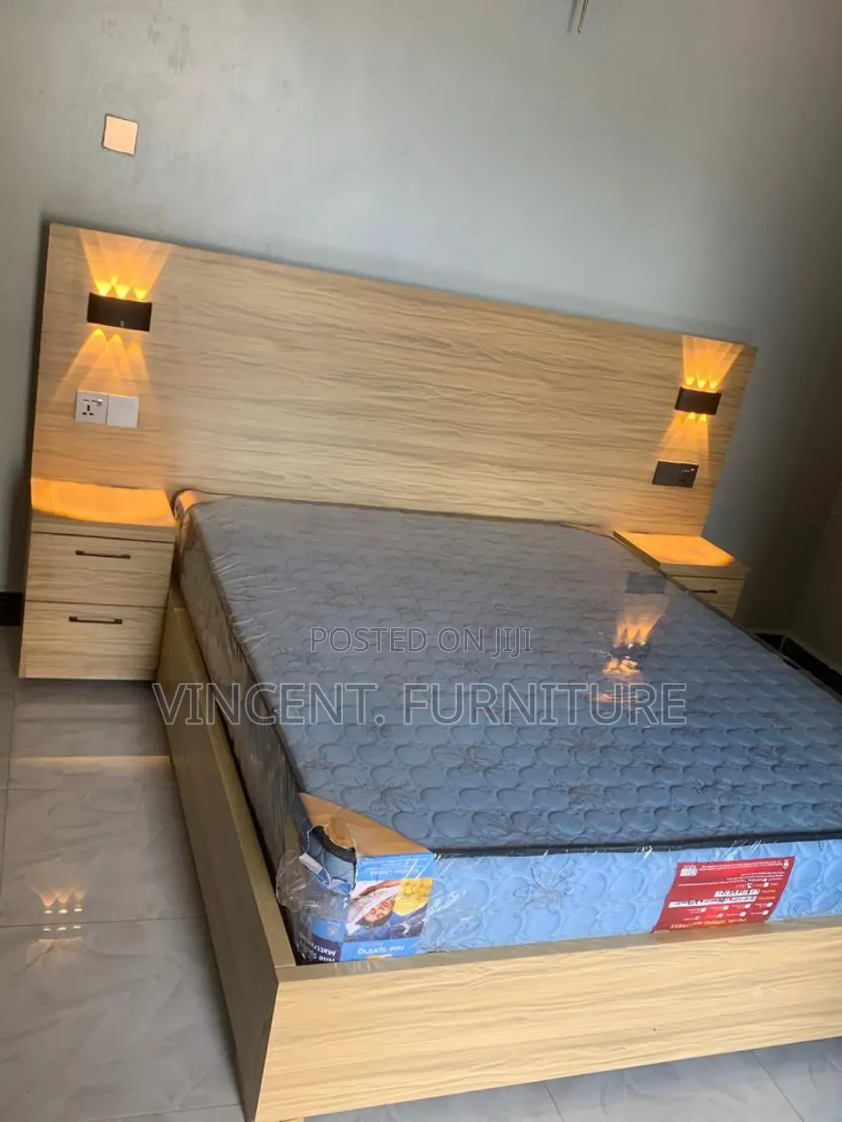Queen Size Bed Frame and Mattress Available