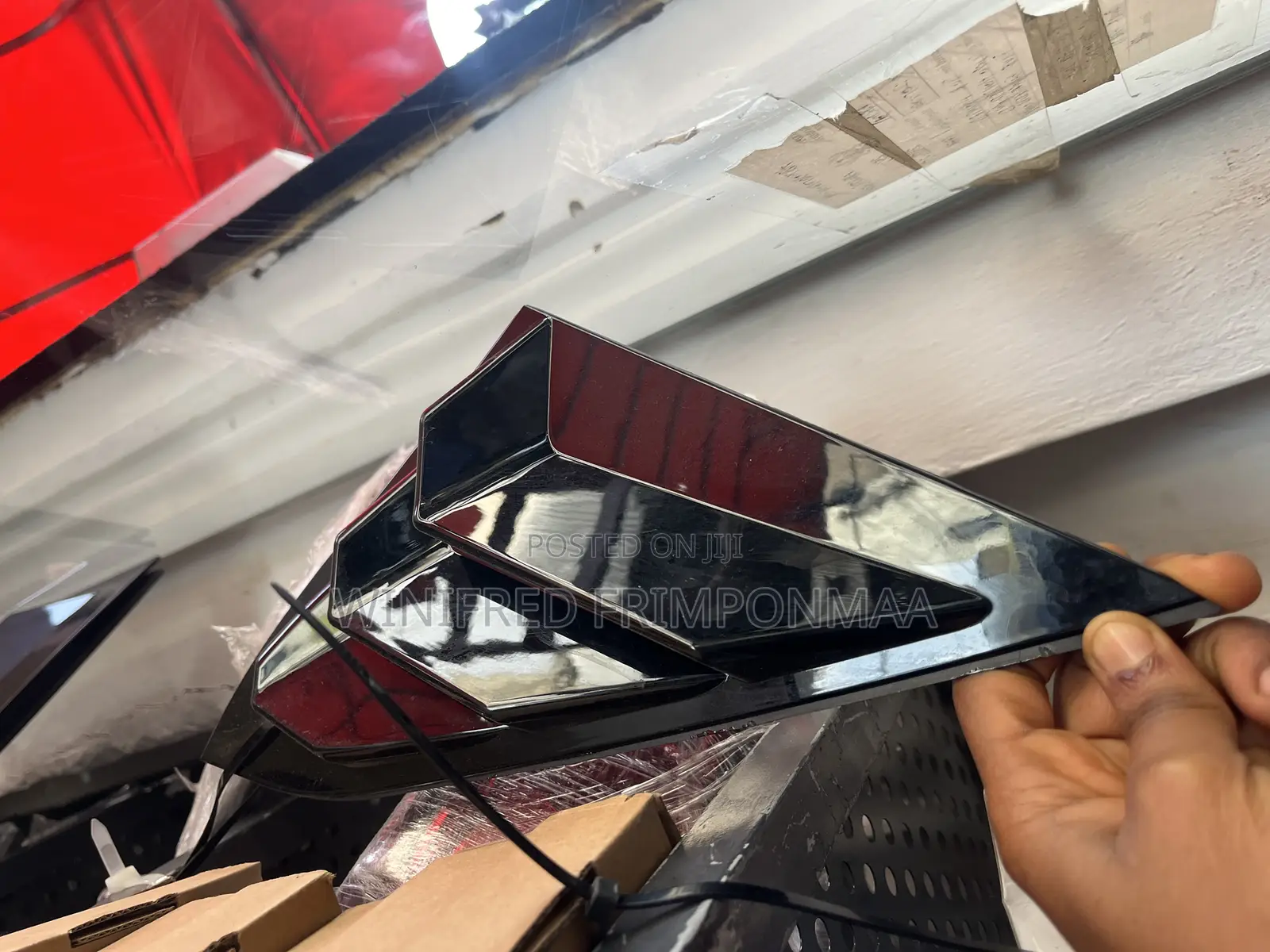 Rear Side Window Louver or Shutter Cover Trim