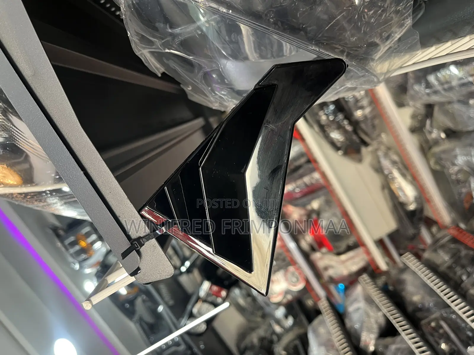 Rear Side Window Louver or Shutter Cover Trim